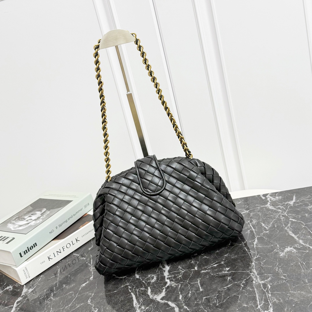 Bottega Veneta LAUREN CLUTCH плетёный клатч на цепочке