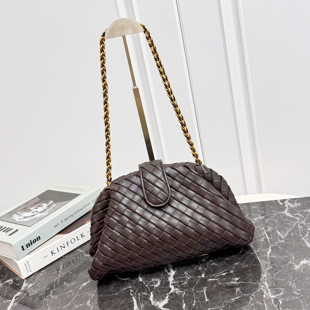 Bottega Veneta плетёная сумка-клатч на цепочке
