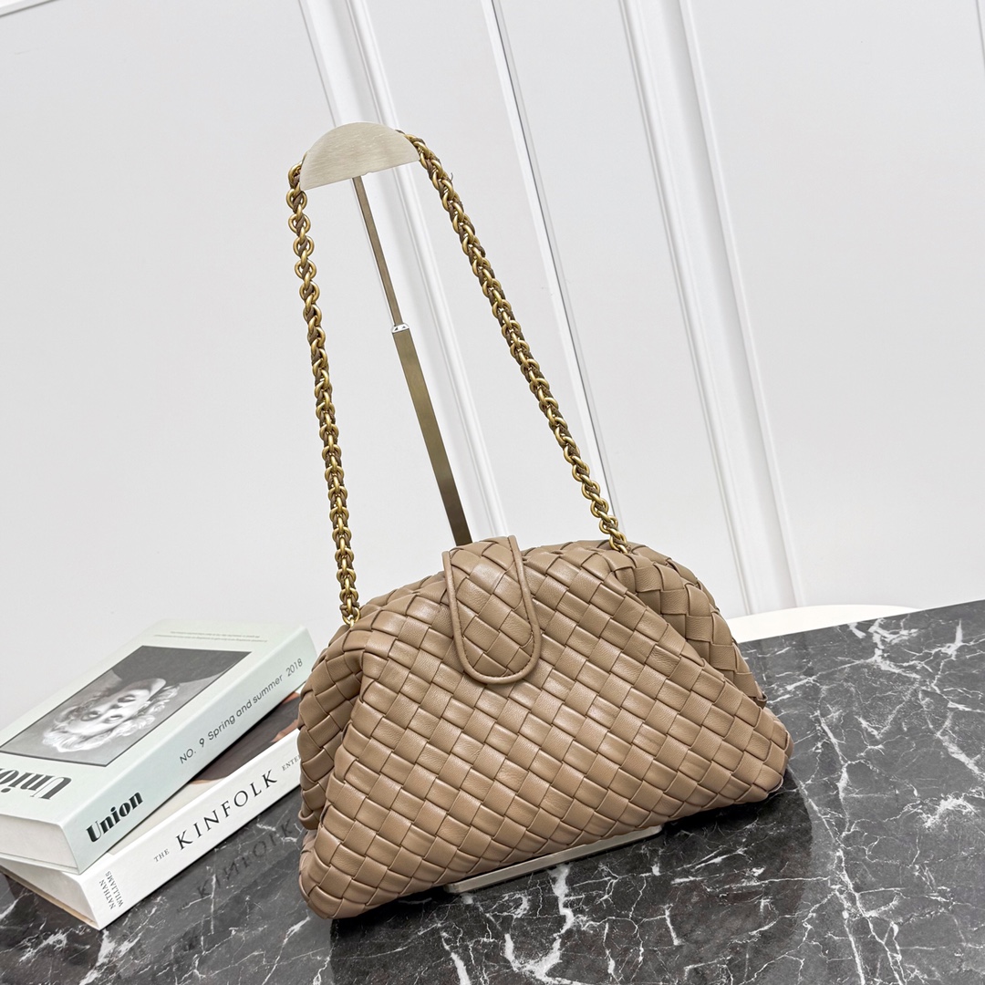 Bottega Veneta LAUREN CLUTCH плетёный клатч на цепочке