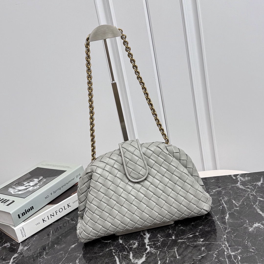Bottega Veneta LAUREN CLUTCH плетёный клатч на цепочке