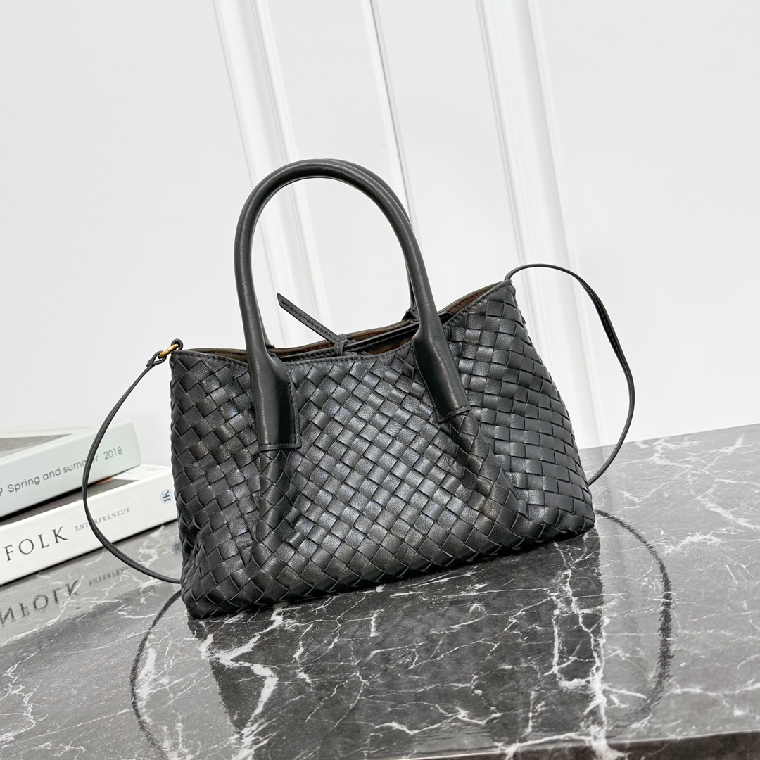 Bottega Veneta Pinacoteca Small Woven Tote Bag