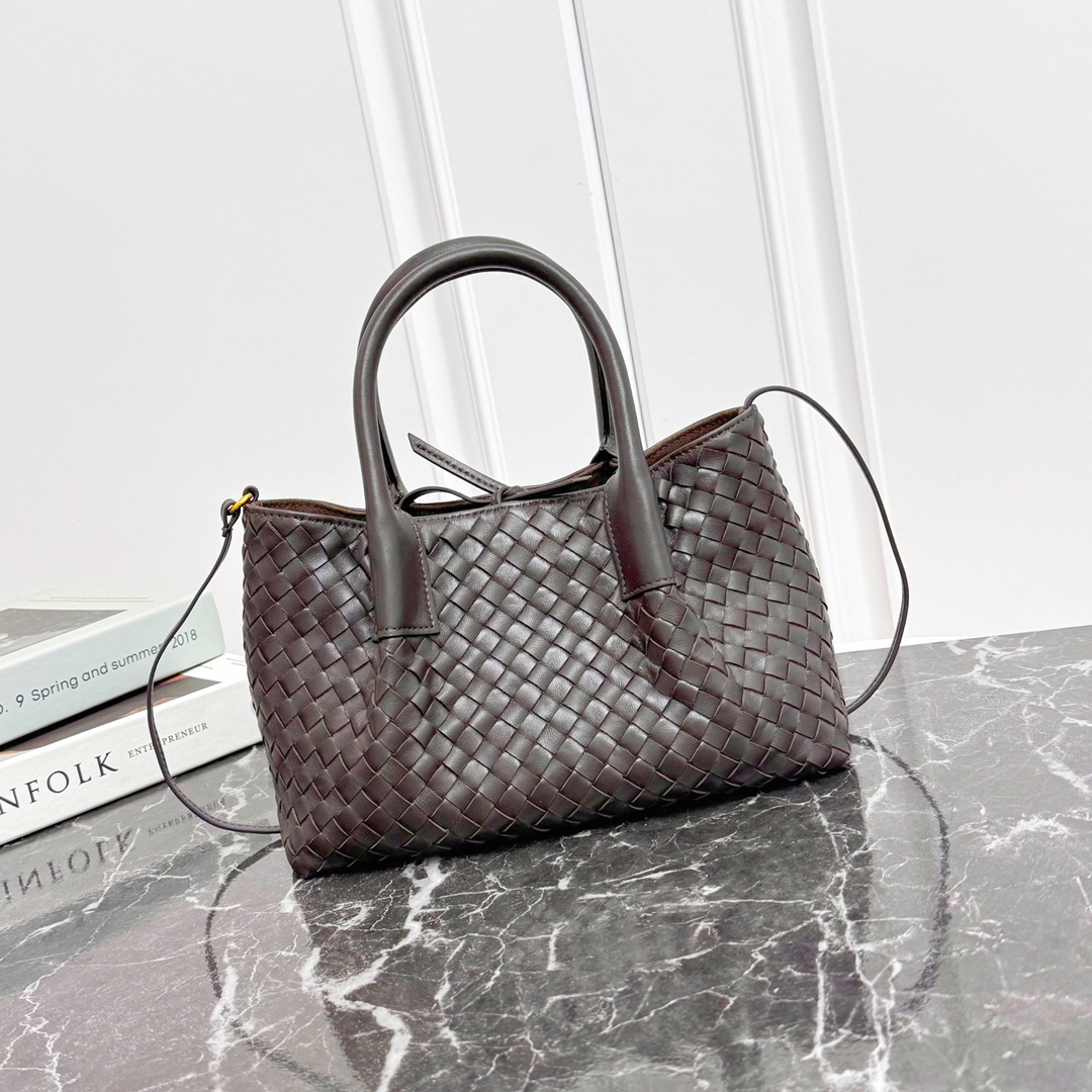 Bottega Veneta Pinacoteca Small Woven Tote Bag