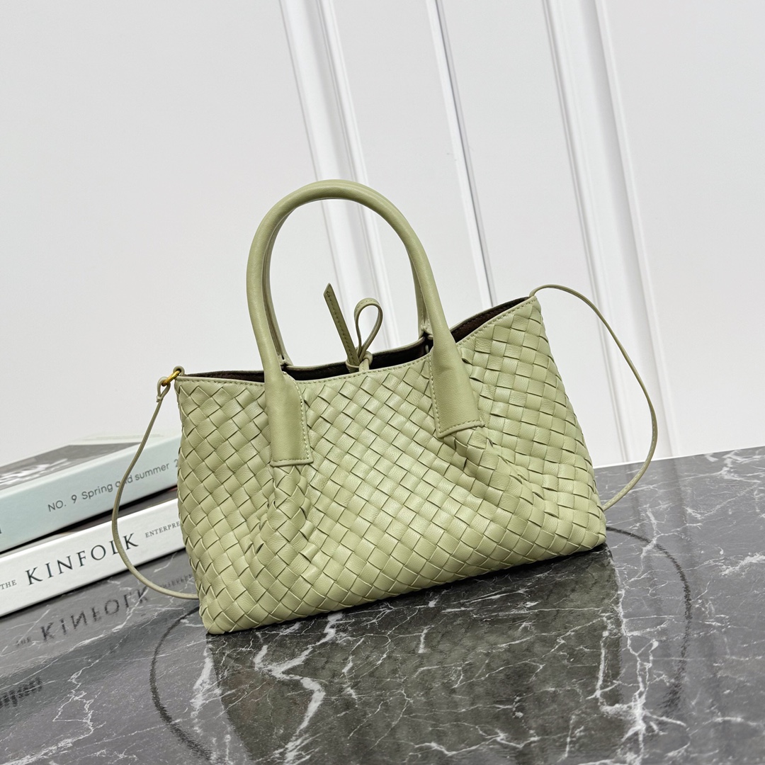 Bottega Veneta Pinacoteca Small Woven Tote Bag