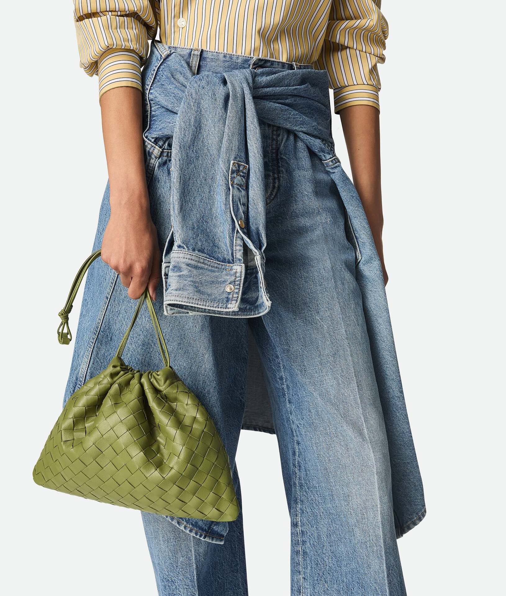 Bottega Veneta Style Pink Nylon Shoulder Bag style reference detail image 8 from source 771780