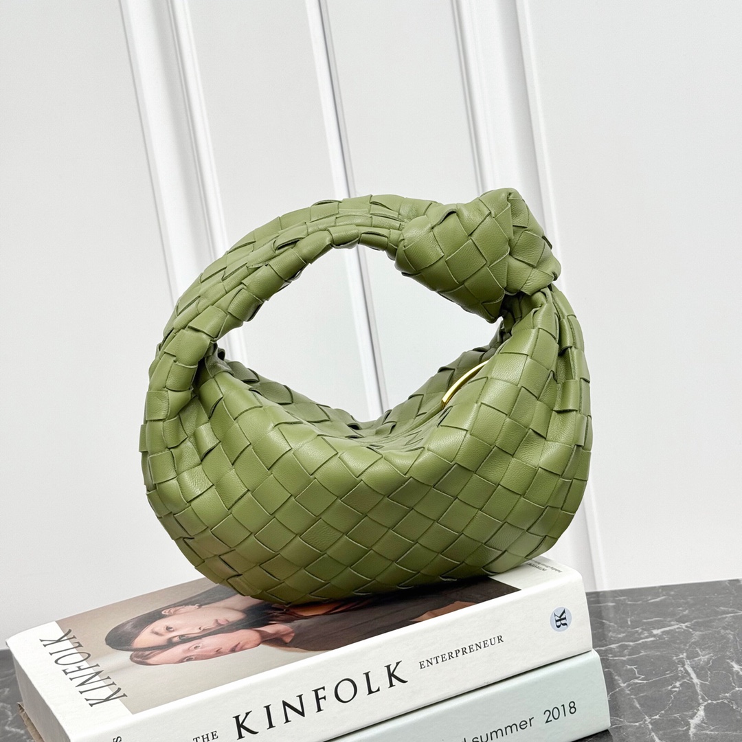 Bottega Veneta Intrecciato Lambskin Knot Hobo Handbag