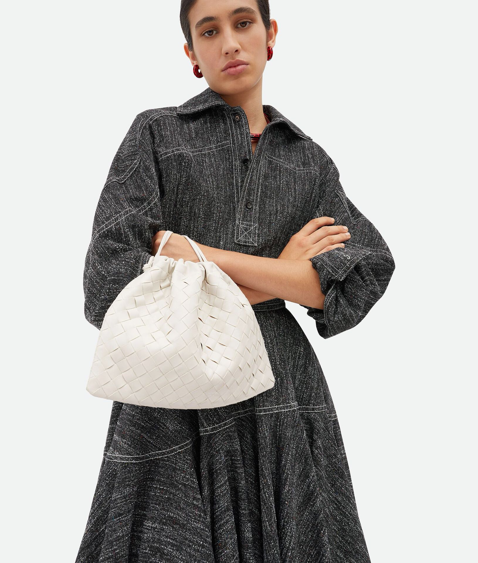 Bottega Veneta Style White Nylon Shoulder Bag style reference detail image 7 from source 771781