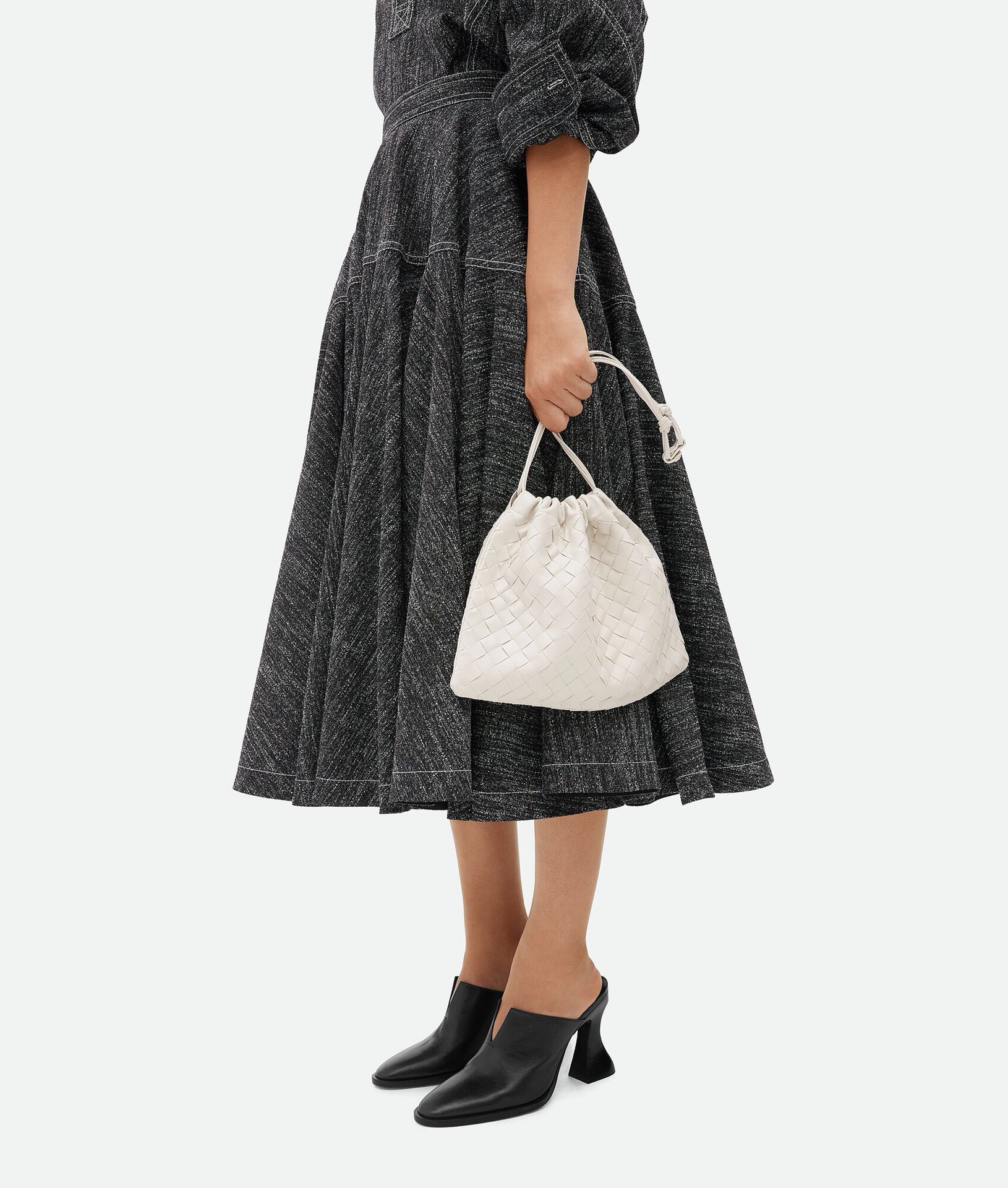 Bottega Veneta Style White Nylon Shoulder Bag style reference detail image 8 from source 771781