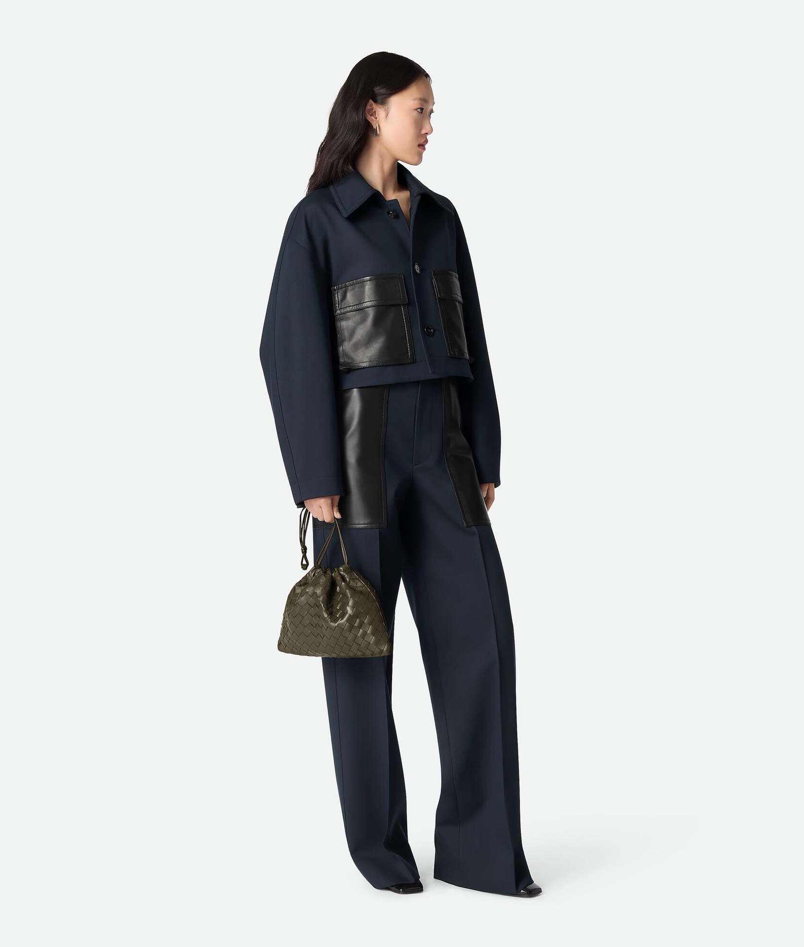Bottega Veneta Style Green Nylon Shoulder Bag Bags Shoulder Bag detail image 8 from source 717124