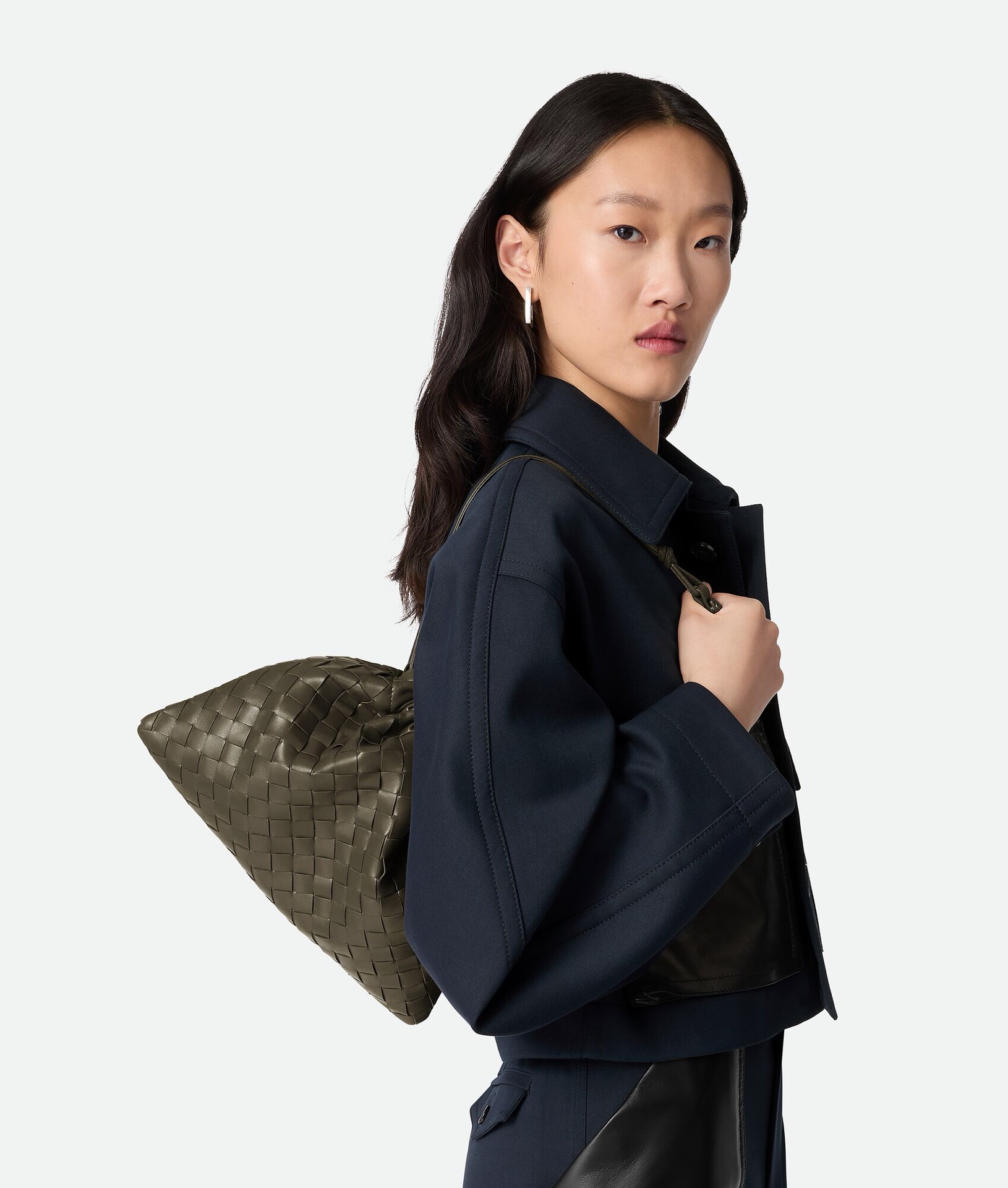 Bottega Veneta Style Green Nylon Shoulder Bag Bags Shoulder Bag detail image 7 from source 717124