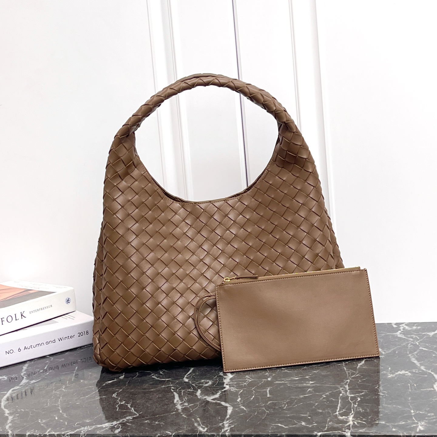 Bottega Veneta Campana сумка плетеная из ягненка большой