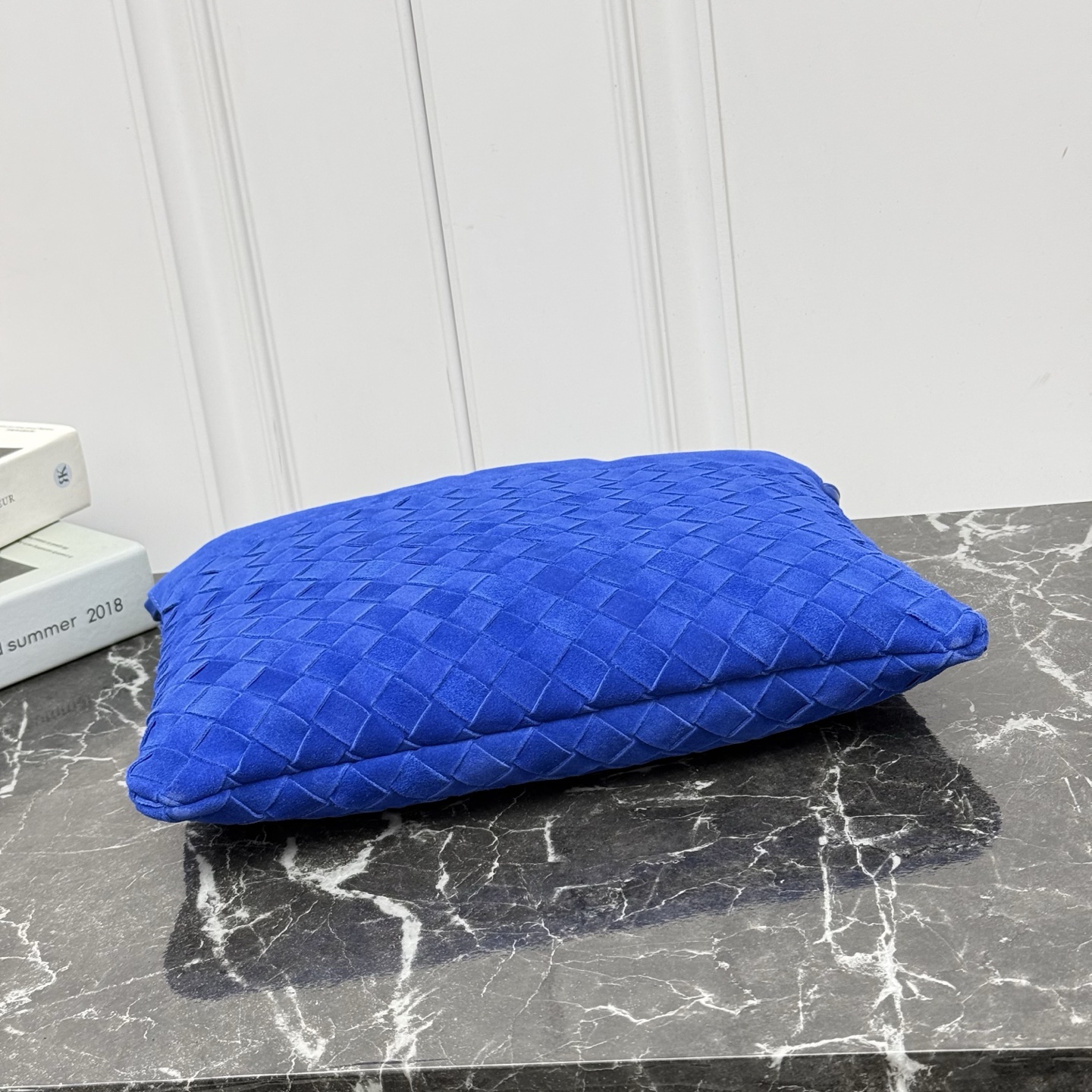 Bottega Veneta Style Blue Nylon Shoulder Bag style reference detail image 4 from source 771784