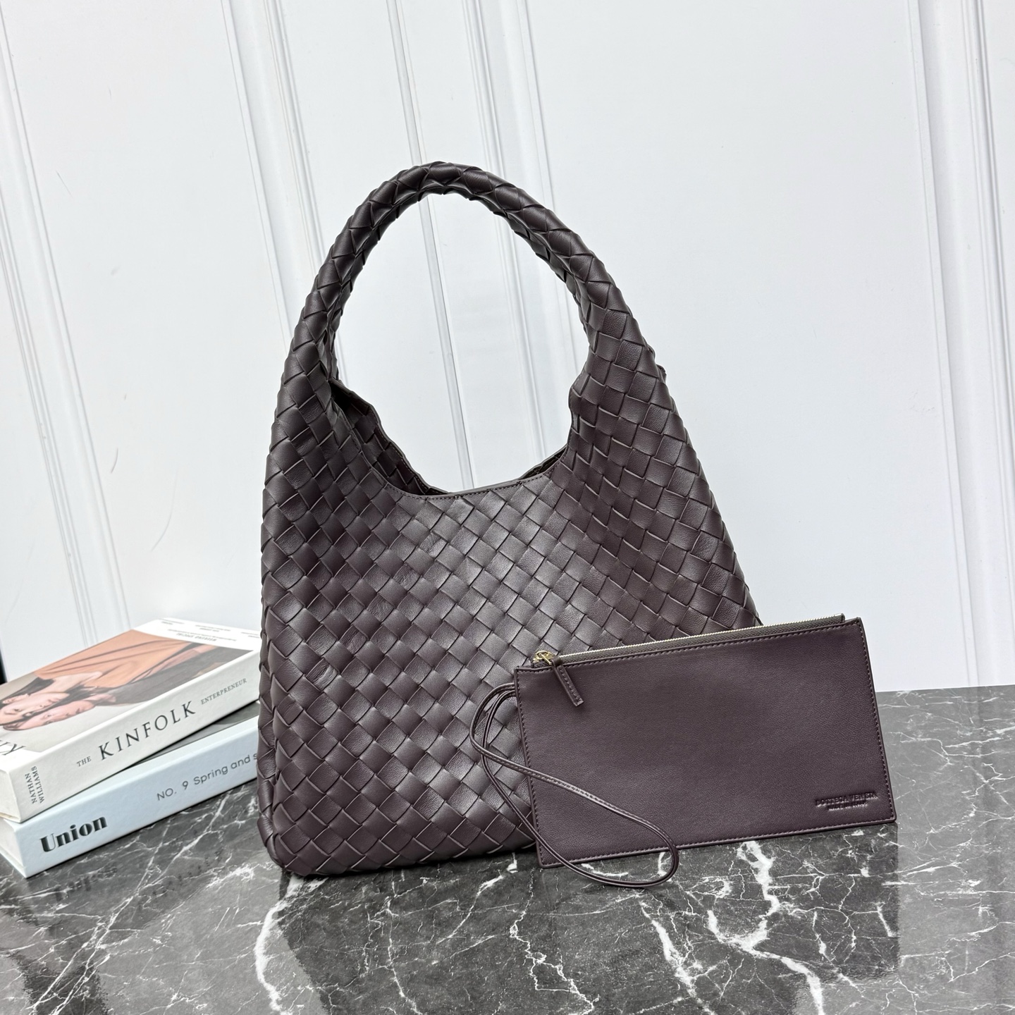 Sac à main Campana en agneau tressé, grand modèle