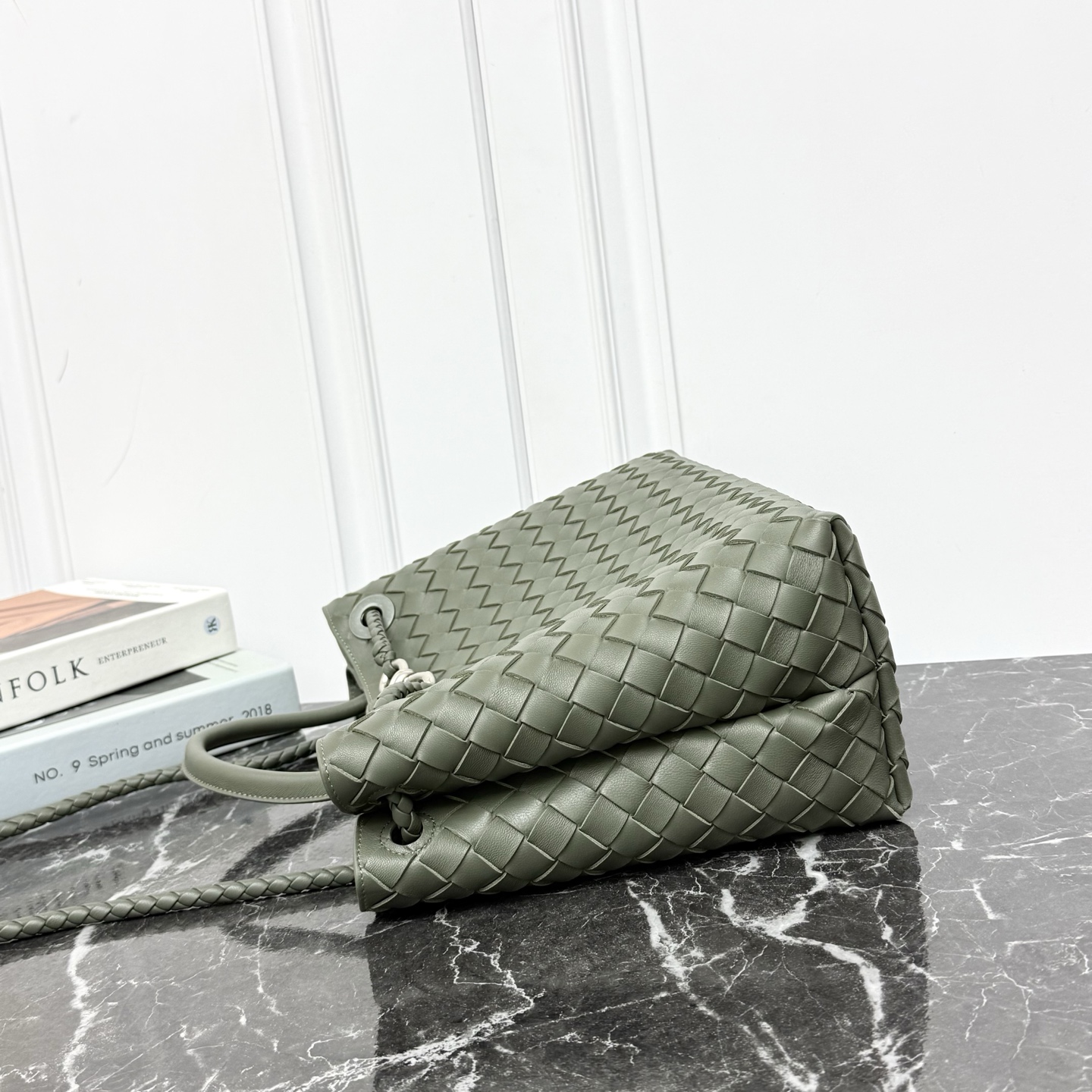 Bottega Veneta Style Beige Leather Top Handle Bag Bags Top Handle Bag detail image 3 from source 766002
