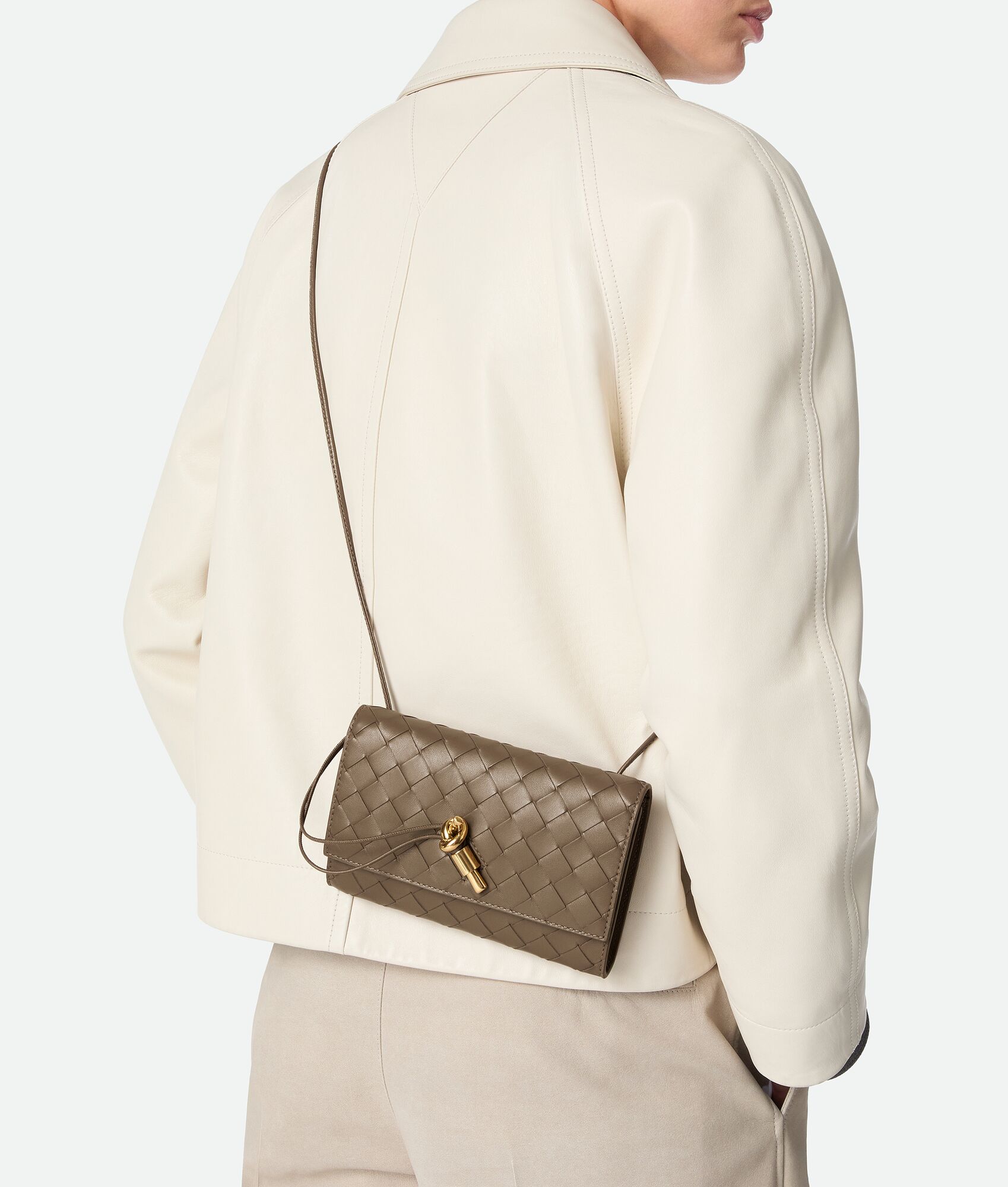 Bottega Veneta Style Brown Crossbody Bag style reference detail image 7 from source 771819