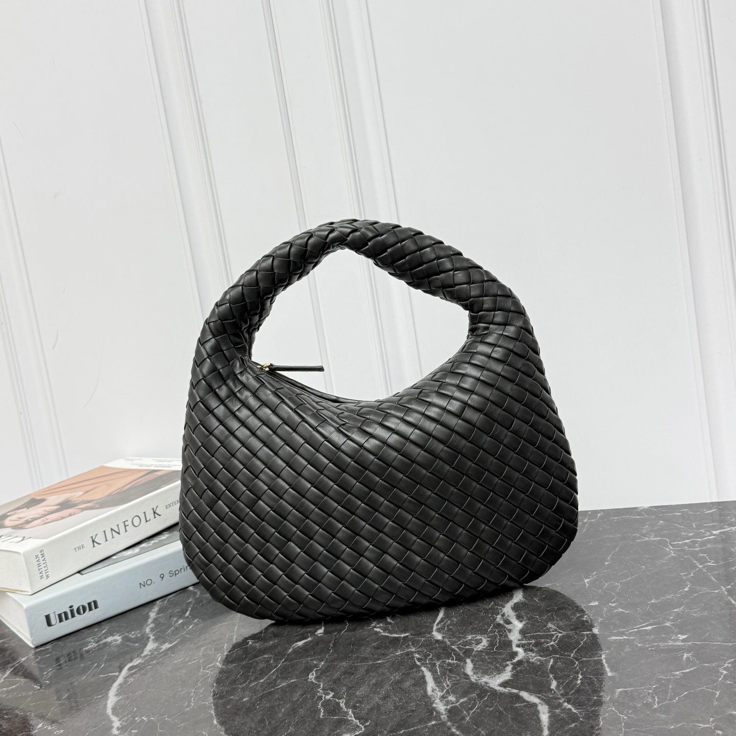 Lambskin Woven Handbag Shoulder Bag Tote