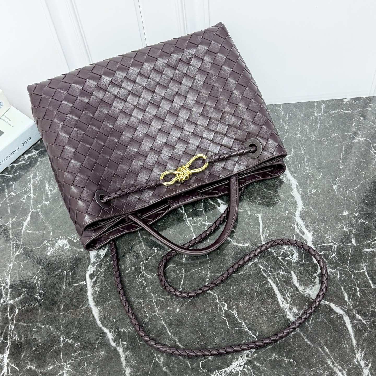 Bottega Veneta Style Beige Leather Top Handle Bag Bags Top Handle Bag detail image 5 from source 766003