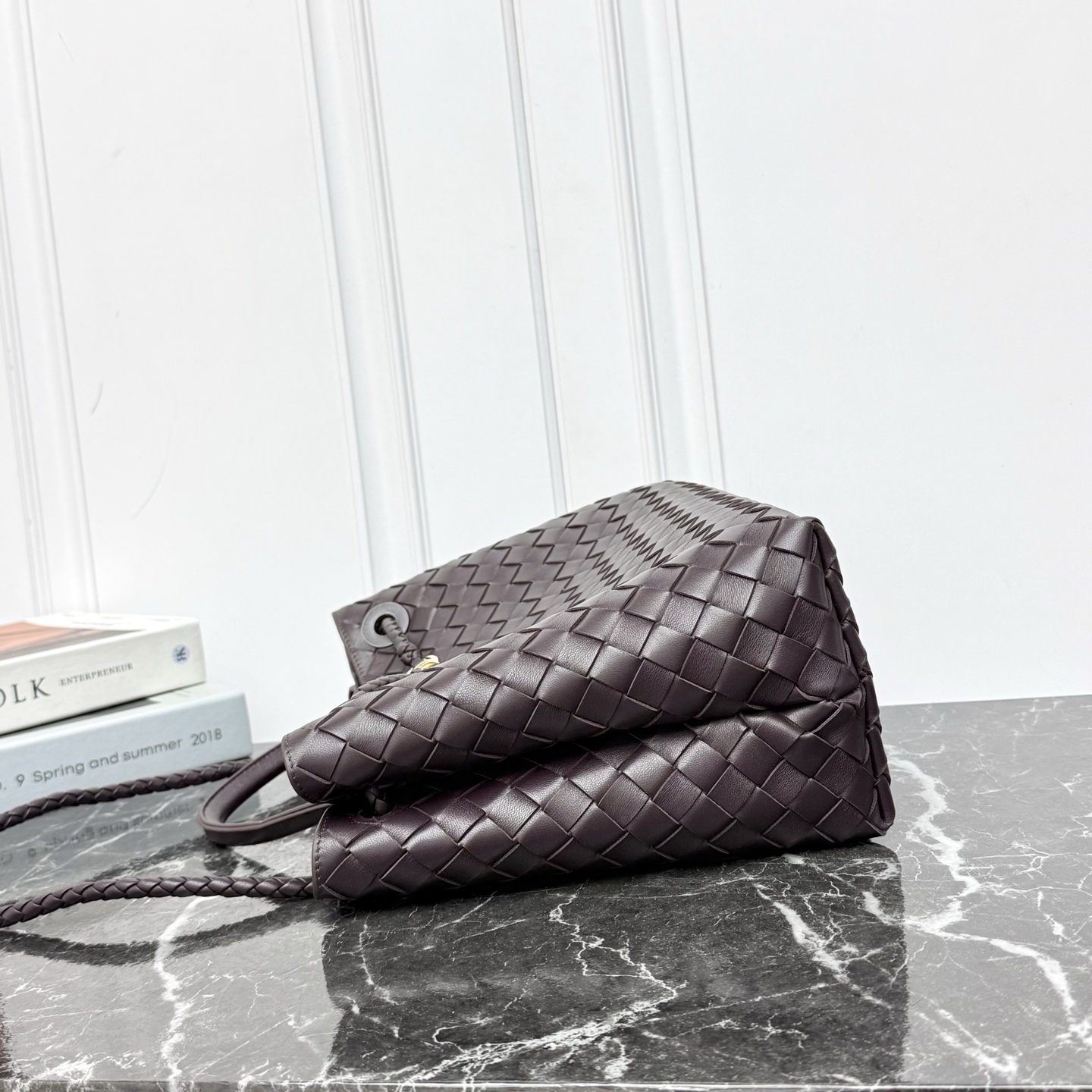 Bottega Veneta Style Beige Leather Top Handle Bag Bags Top Handle Bag detail image 3 from source 766003