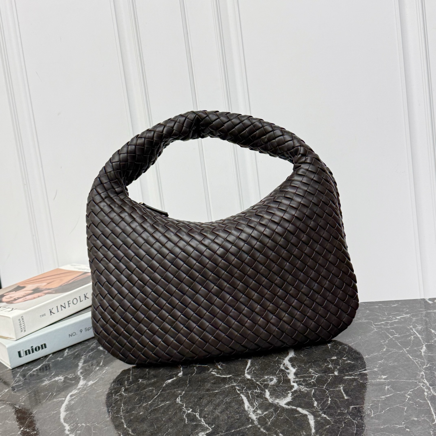 Bottega Veneta Medium Woven Handbag Nappa Lambskin Padded Zipper