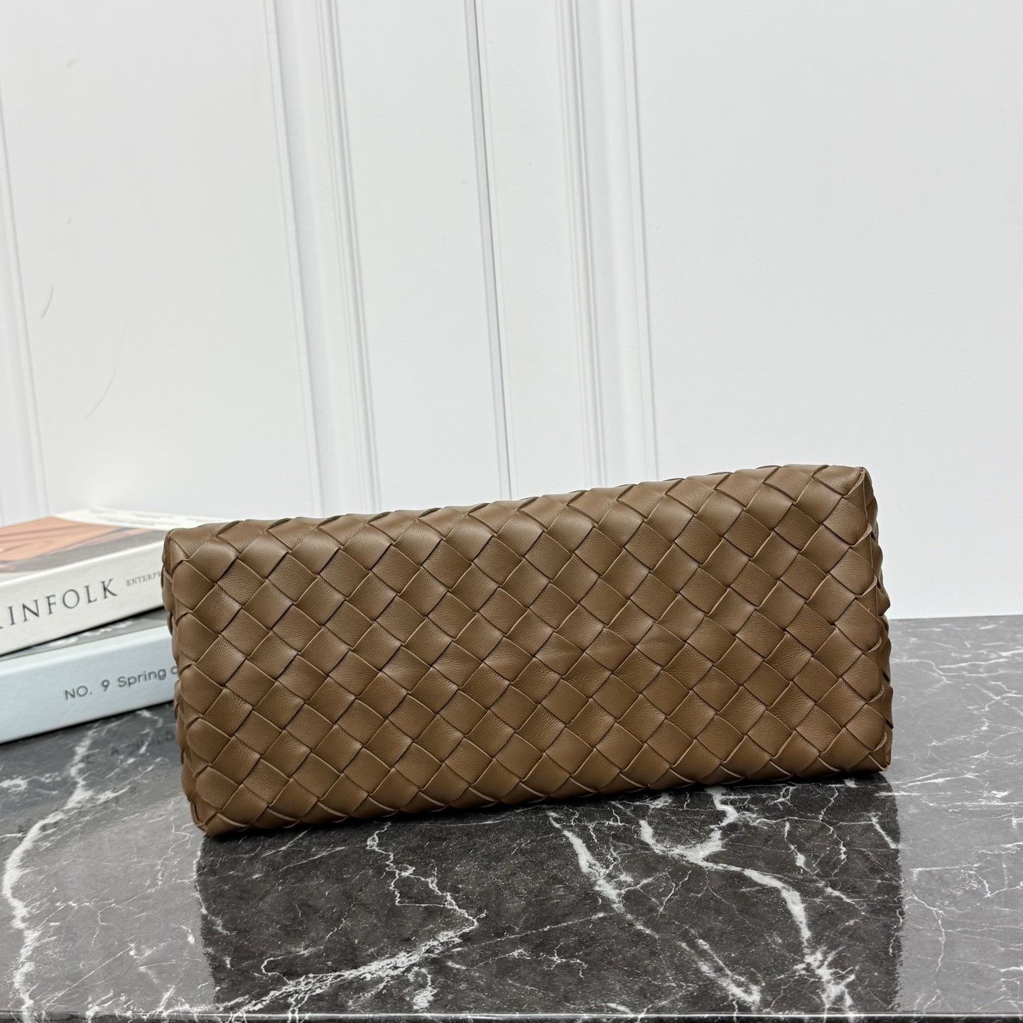 Bottega Veneta Style Beige Leather Top Handle Bag Bags Top Handle Bag detail image 4 from source 766004