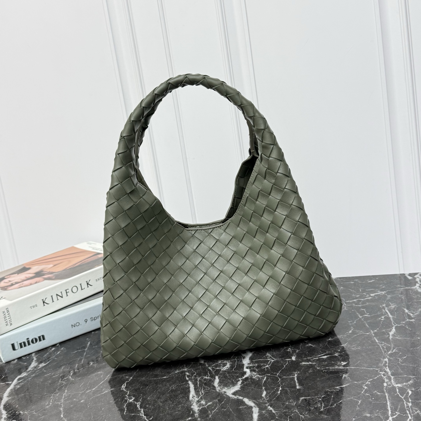 Bottega Veneta Campana Woven Shoulder Bag