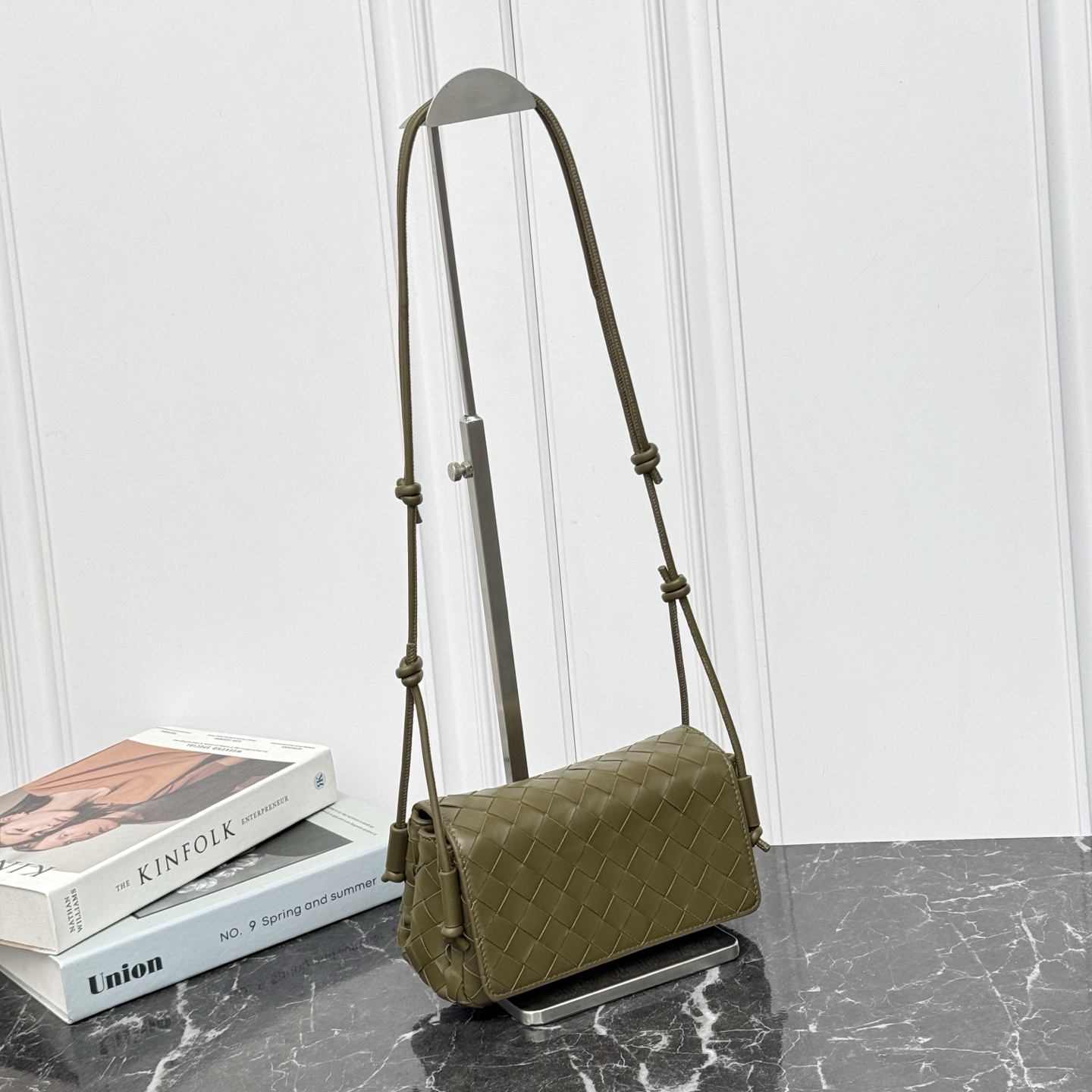 Bottega Veneta Woven Crossbody Clutch Bag