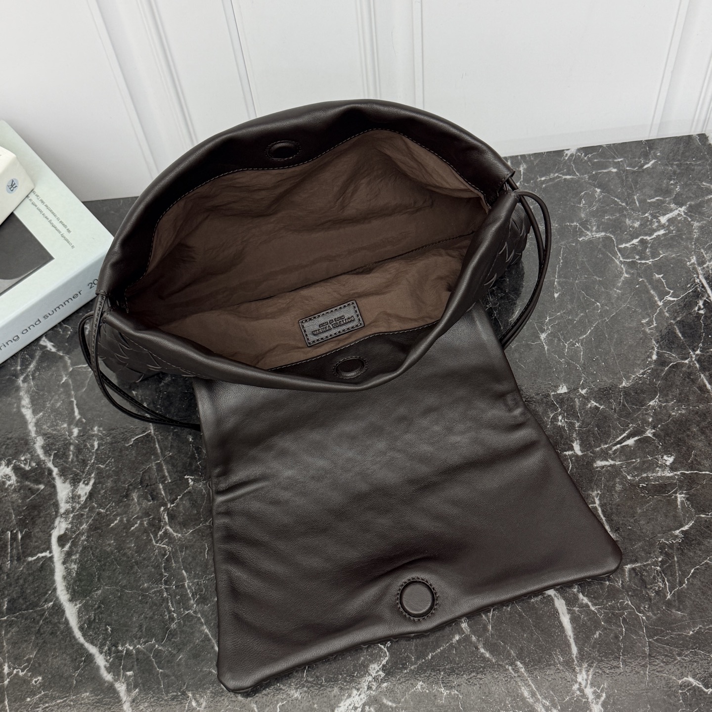 Bottega Veneta Style Brown Crossbody Bag style reference detail image 6 from source 771823