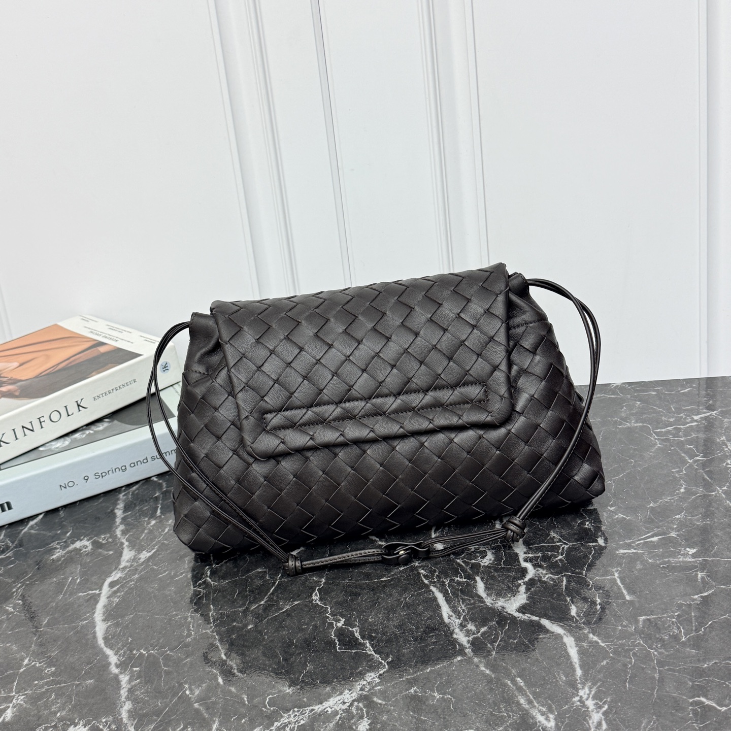 Bottega Veneta Style Brown Crossbody Bag style reference detail image 3 from source 771823
