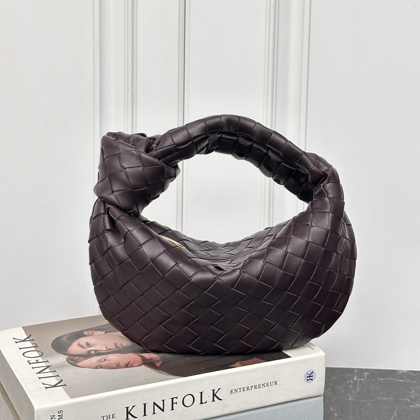 Bottega Veneta Intrecciato Nappa Knot Hobo Handbag