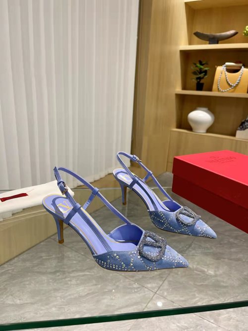 Valentino Garavani VLogo Slingback Pumps Embellished Leather Shoes 1 Valentino Garavani VLogo Slingback Pumps Embellished Leather Shoes