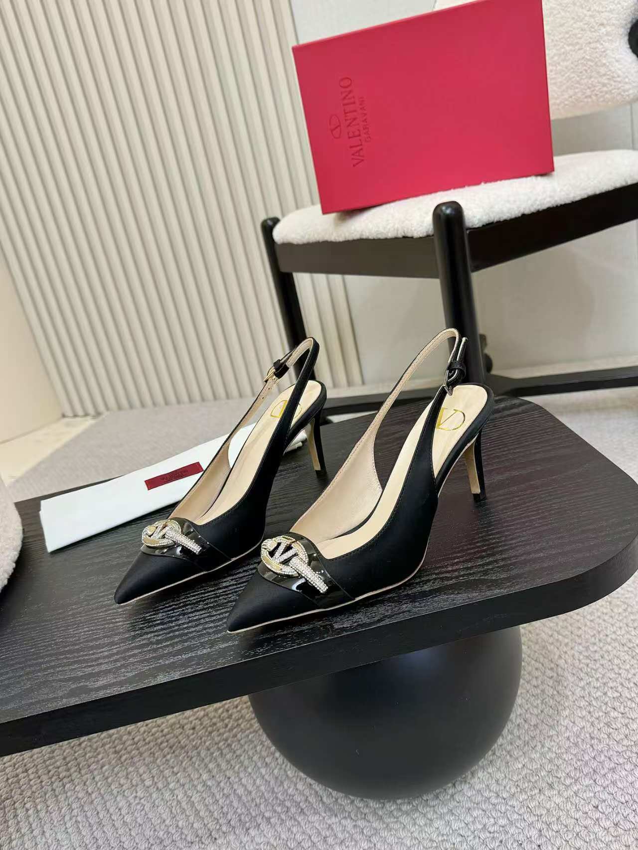 Valentino Slingback Pumps with Crystal Embellished Buckle 6 a1742781993393 1671