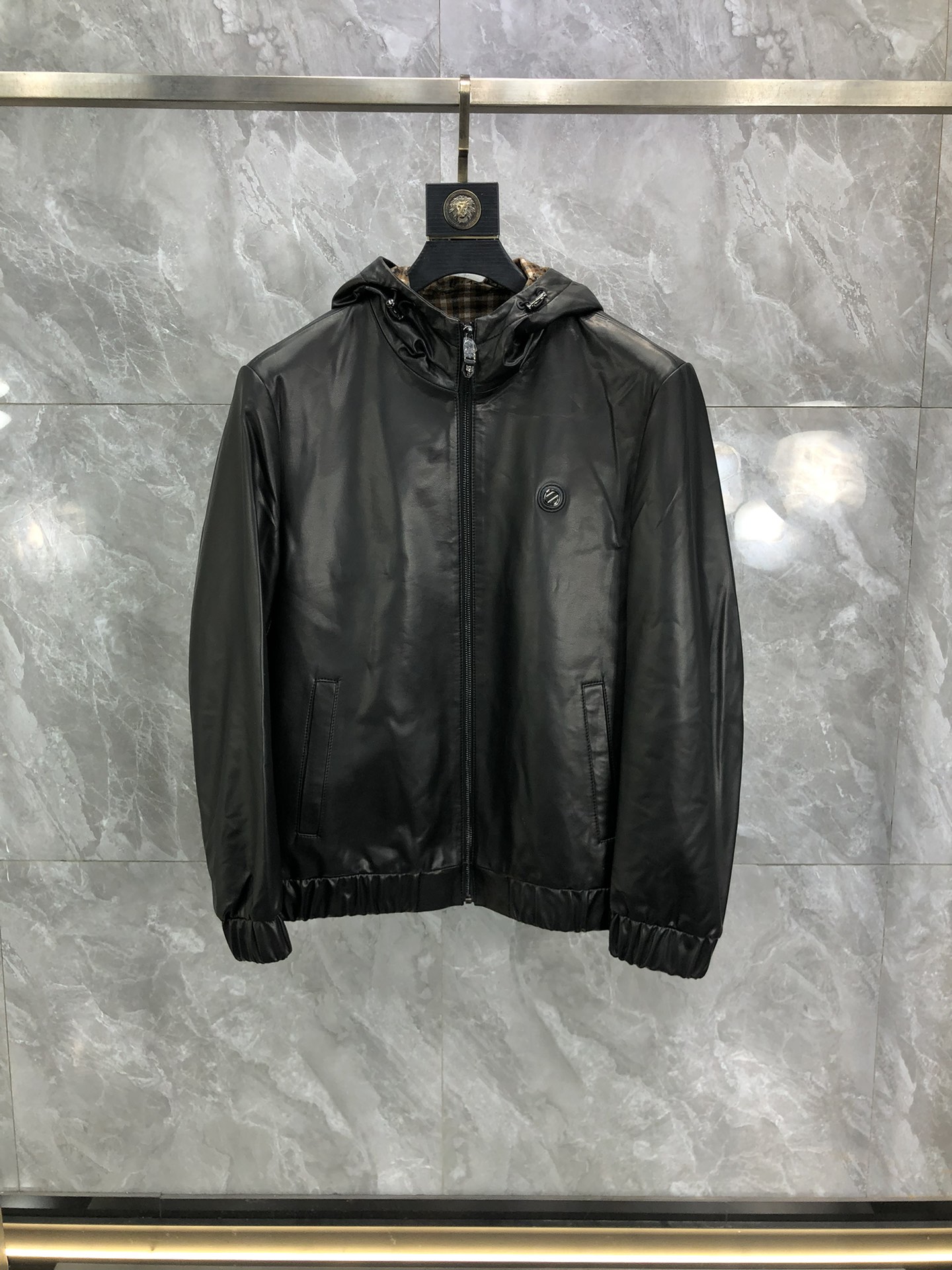 Zegna Clothing Coats & Jackets Black Lambskin Sheepskin Fall/Winter Collection Fashion