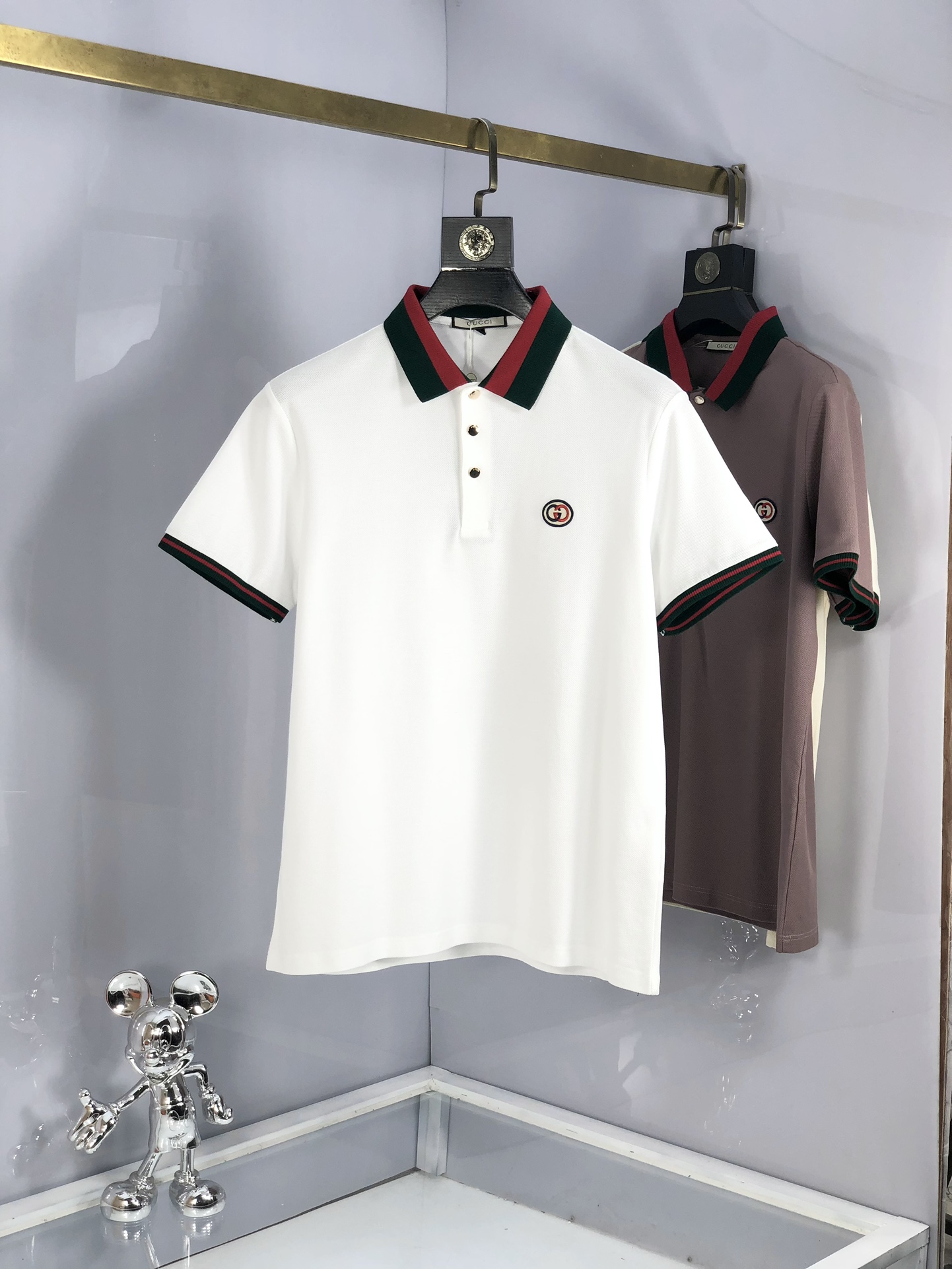 Gucci Gut
 Kleidung Polo T-Shirt Stickerei Frühling/Sommer Kollektion Fashion