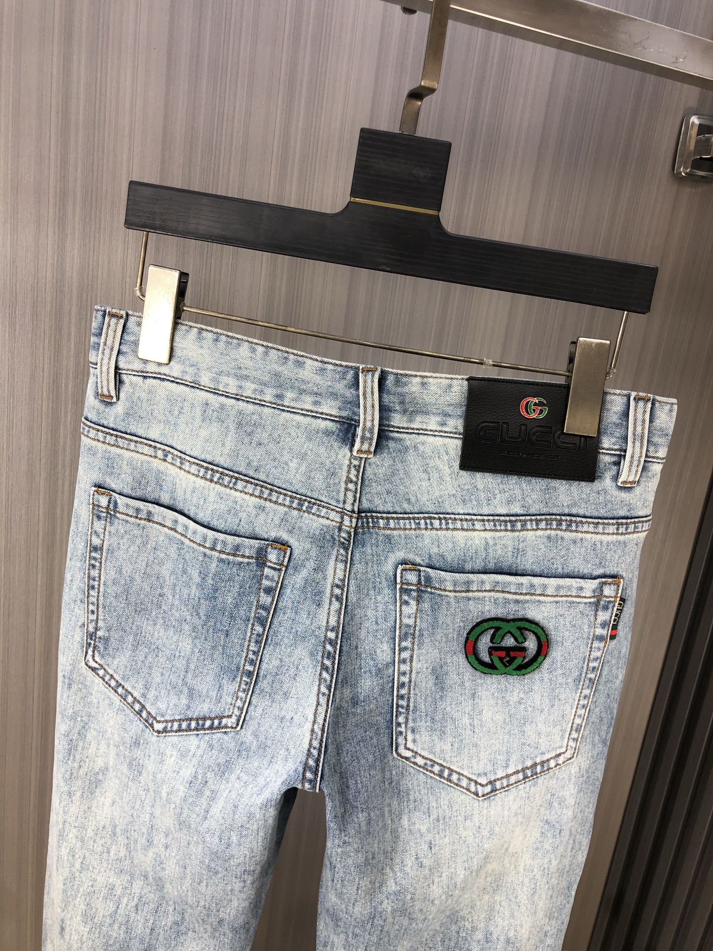 Gucci Men's Light Blue Wash Denim Jeans - Soft, Comfortable & Stylish 9 i1746379395598 6250 0 6