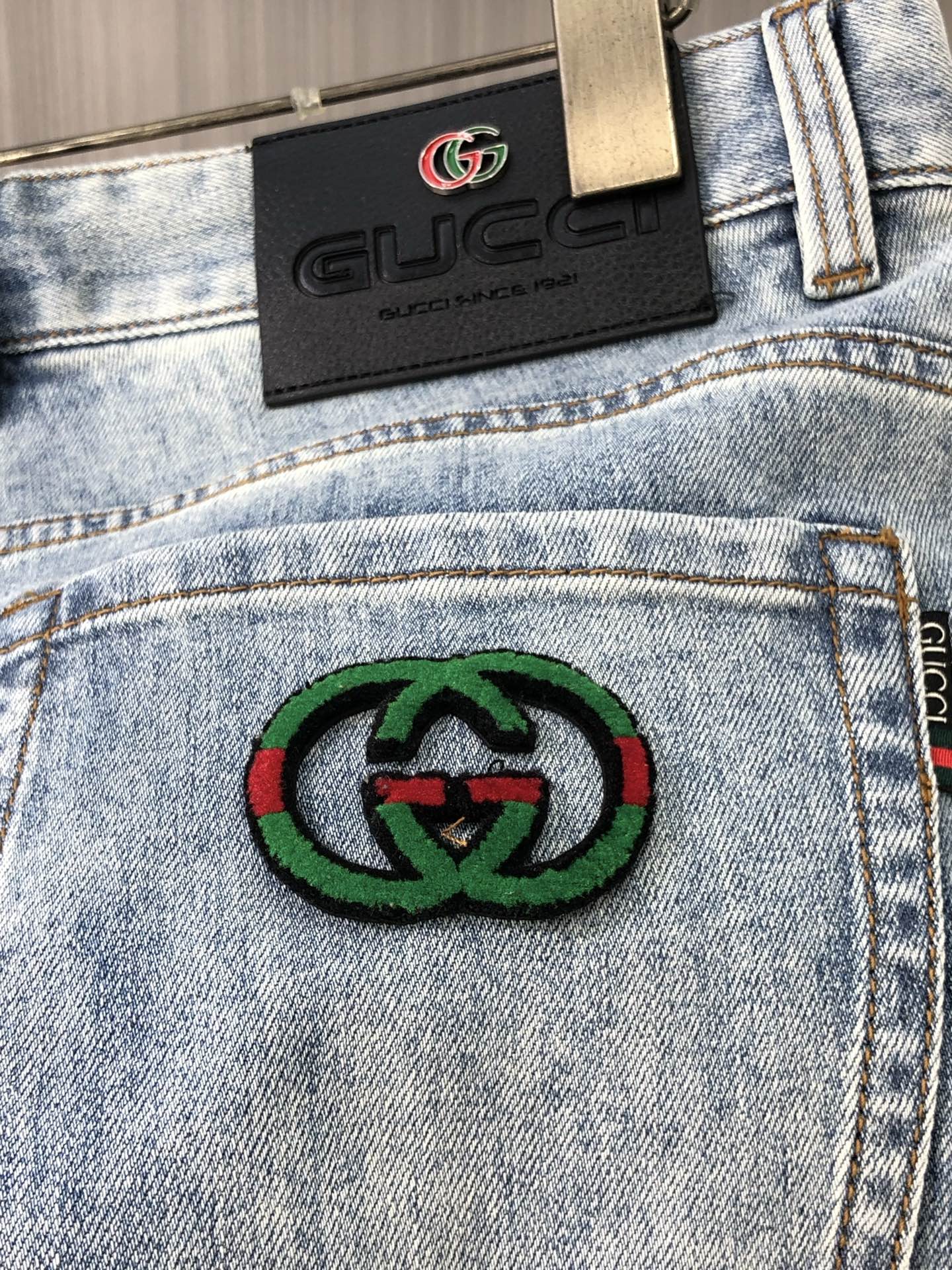 Gucci Men's Light Blue Wash Denim Jeans - Soft, Comfortable & Stylish 10 i1746379396011 7649 0 7