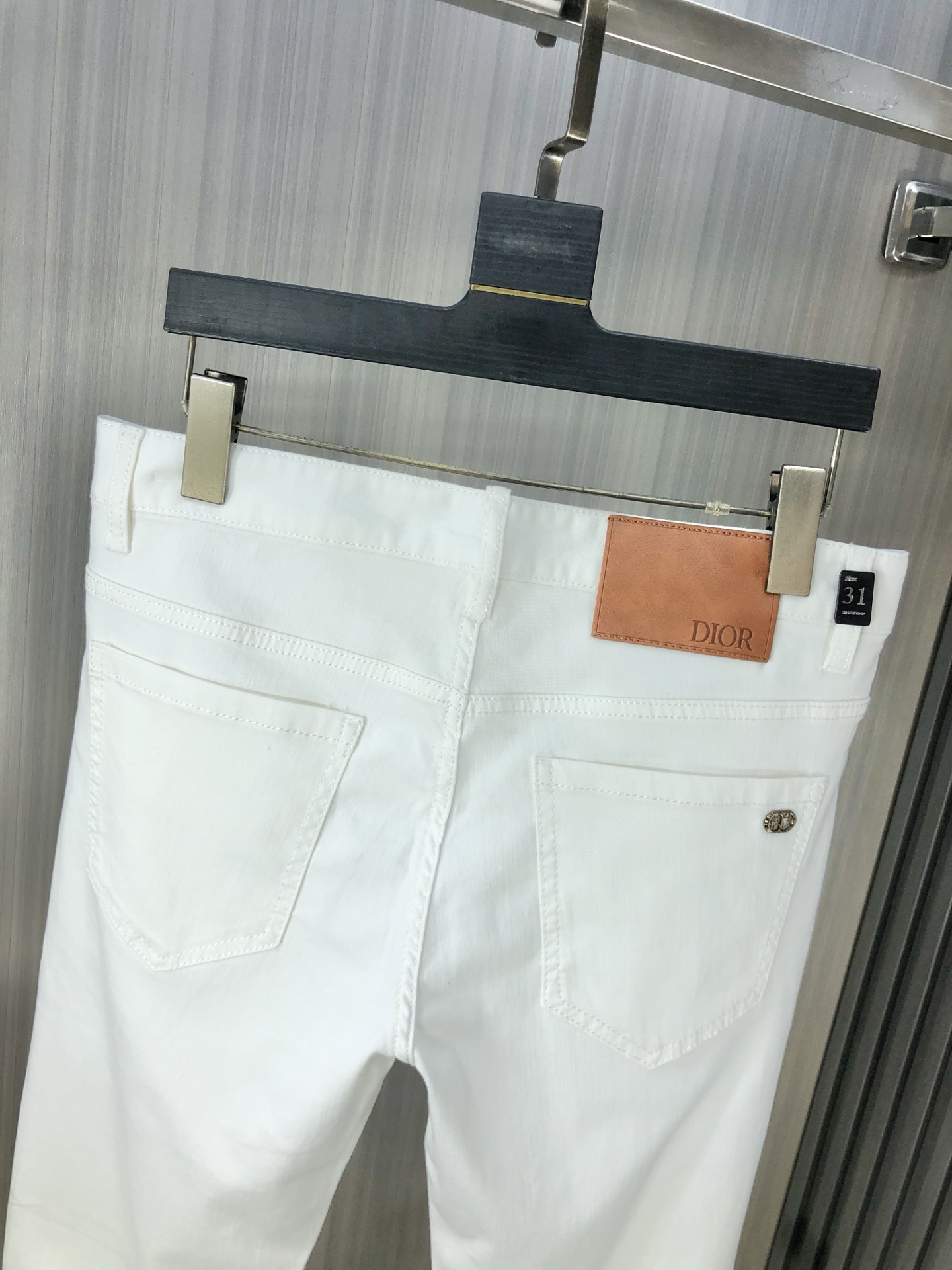 Dior Men's White Jeans - Heavyweight Denim, Soft & Comfortable, Size 29-38 10 i1746379768568 9986 0 7