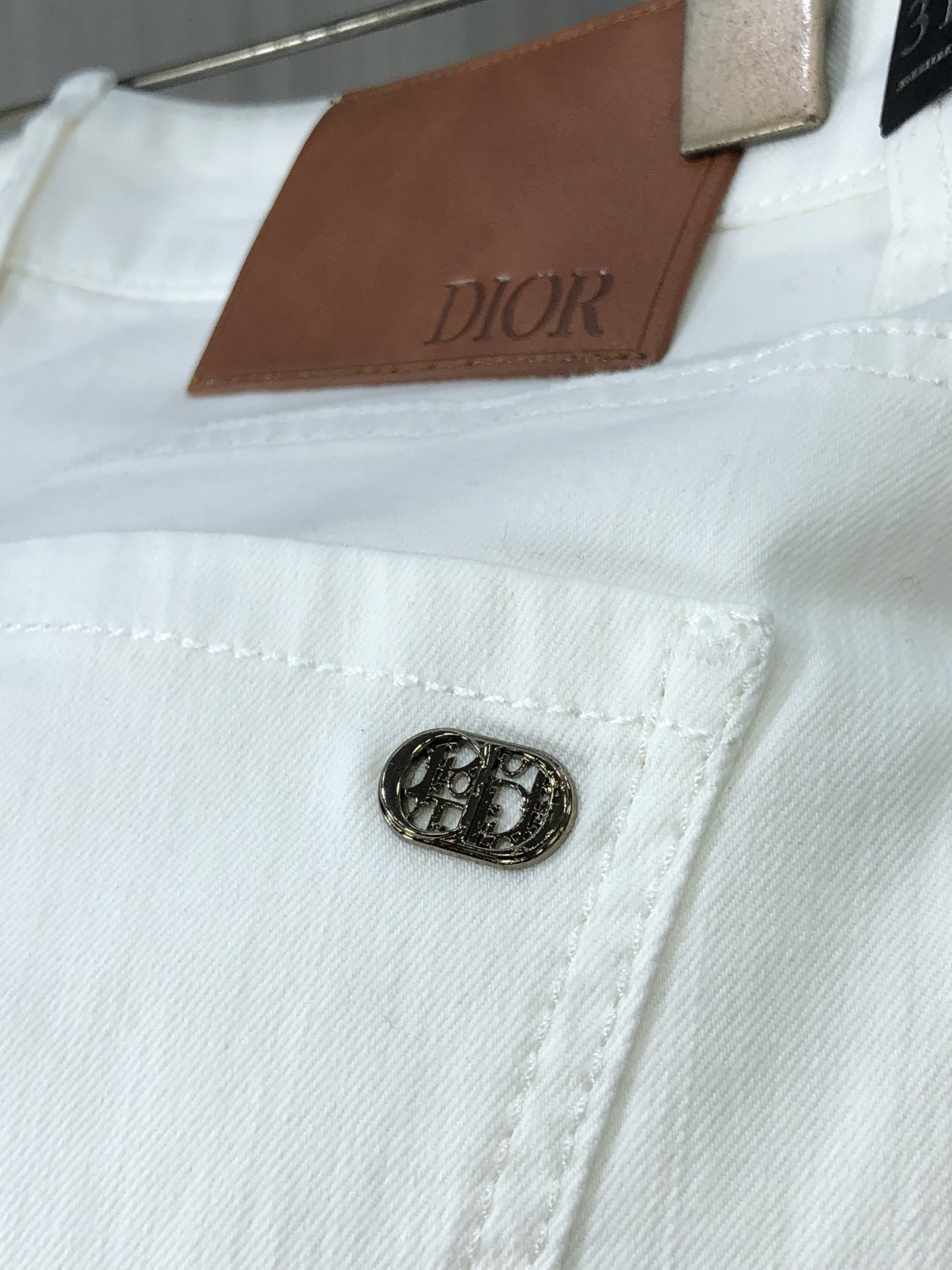 Dior Men's White Jeans - Heavyweight Denim, Soft & Comfortable, Size 29-38 11 i1746379772010 1869 0 8
