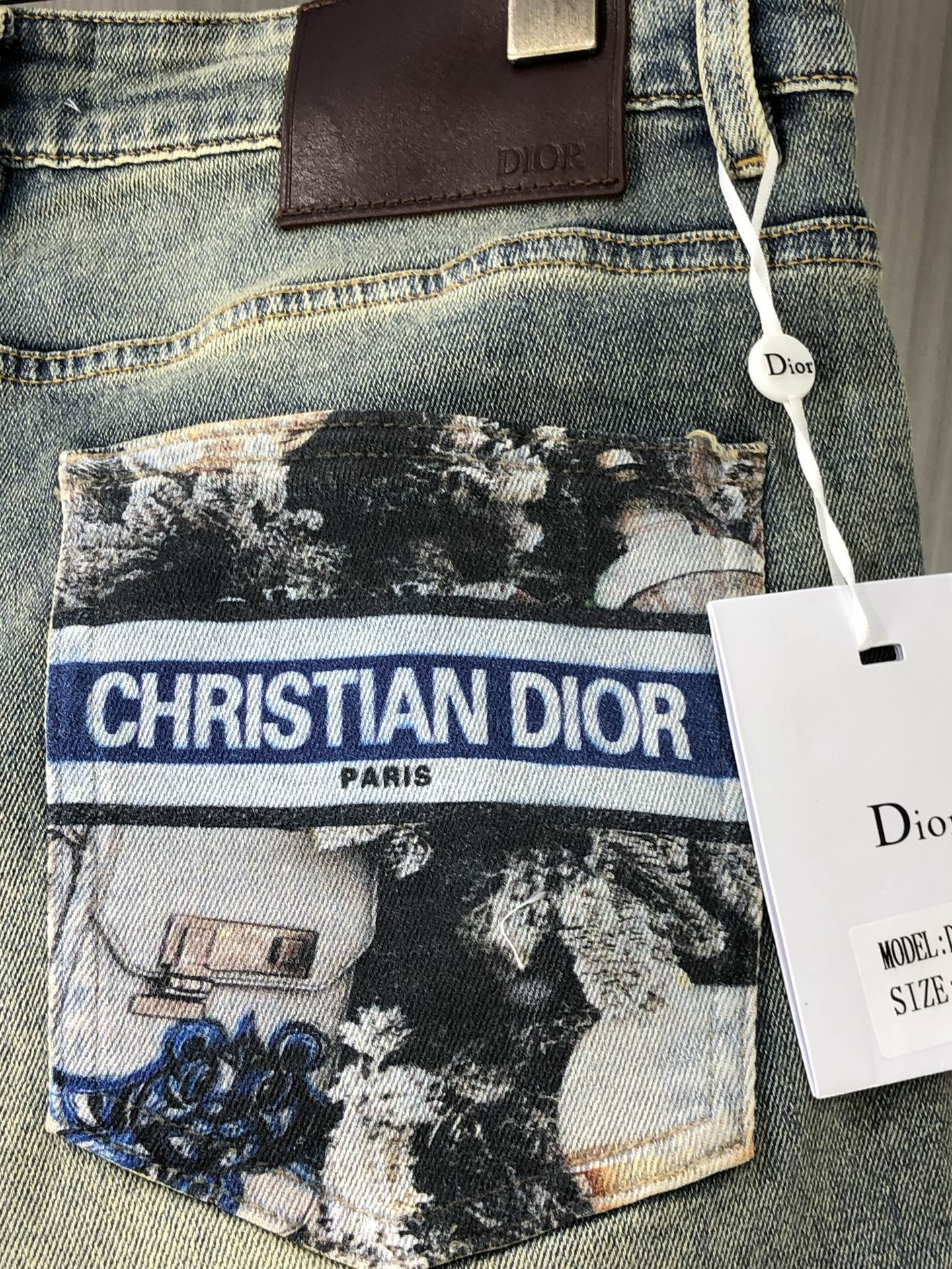 Dior 2025 Spring/Summer Men's Jeans, Heavy-Duty Wash Denim, Soft and Comfortable 11 i1746380017671 8602 0 8
