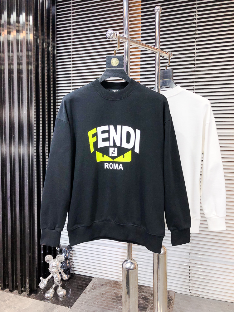 NO:681537,. Fendi. Wear 200 pounds. 2025 autumn and winter new style!  New men's original casual pullover sweatshirt. Customized original fabric. D feels soft and delicate. It is skin-friendly, comfortable and breathable. The texture and comfort of the fabric are at its peak. Overweight classic logo pattern design. The factory makes fine and versatile casual clothes. The upper body is very good. Men's must-have items. Sizes M-3XL. M wears 175/130, fendi, hoodie, sweatshirts,19860909.芬迪.穿200斤.2025秋冬新款！新款男士原单休闲套头卫衣 定制原版面料 D手感柔软细腻 穿着亲肤舒适透气 面料质感与舒适度达到登峰造极 超重经典logo图案设计 代工厂精细做百搭休闲 上身非常赞 男士必备单品 尺码M-3XL m穿175/130,,fendi,hoodie,sweatshirts,,Men's clothing