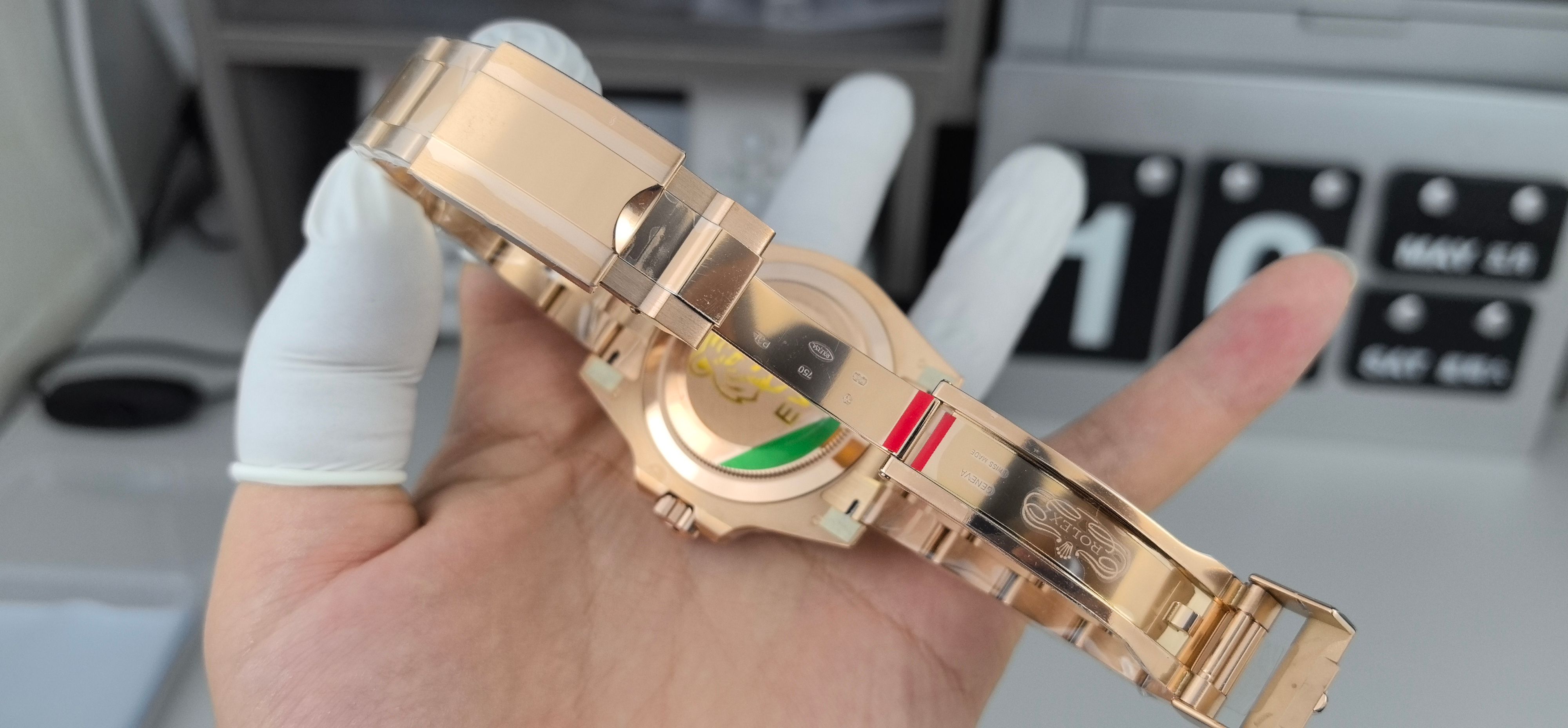 EWE新品三株玫金格林石头面