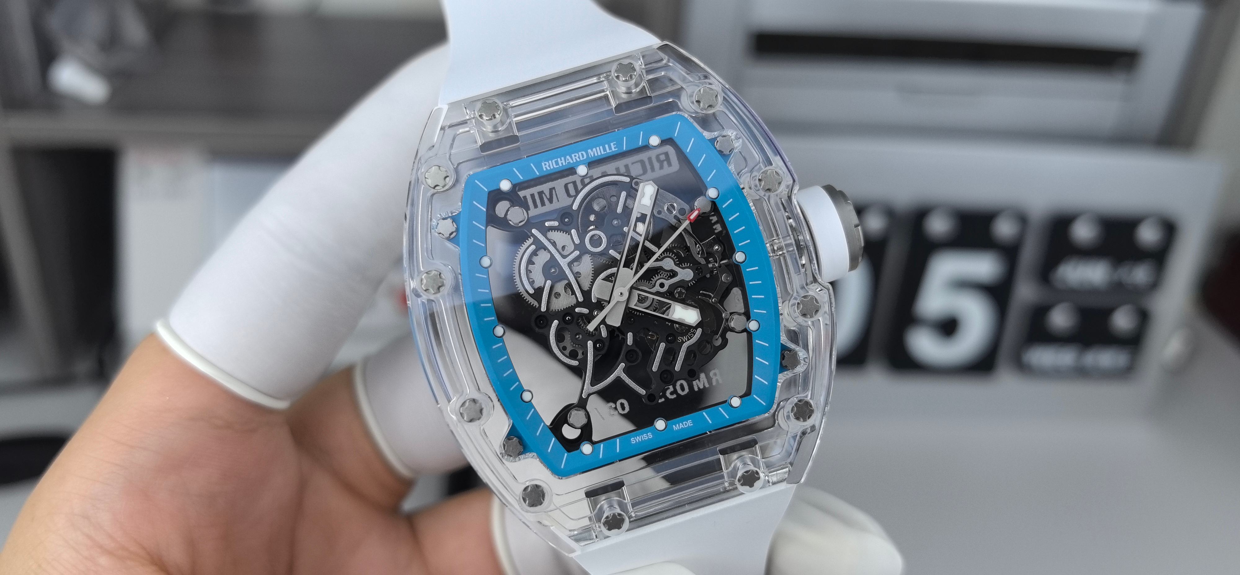 NO:389322,Sonic Crystal Blue RM,19860909Sonic水晶蓝RM,,Watch