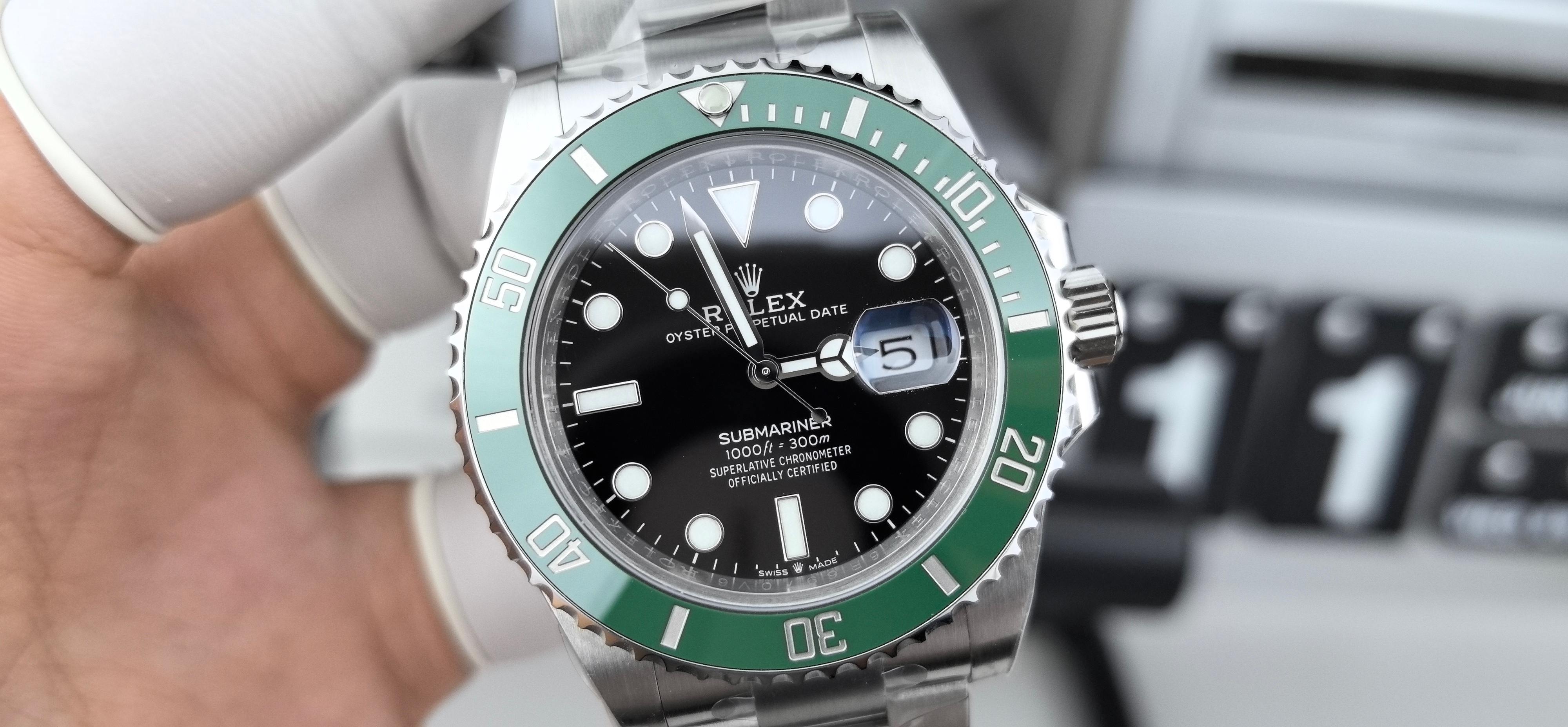 NO:389406,C41 third generation green water ghost,19860909正C41三代绿水鬼,,Watch