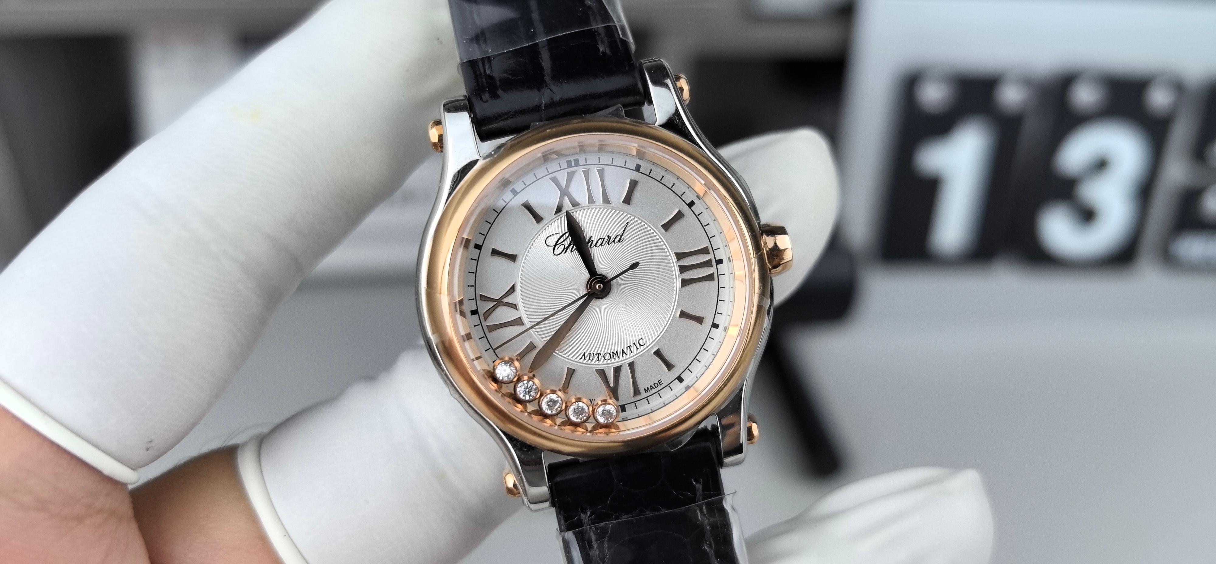 NO:389433,YF31 gold happy diamond crocodile skin five diamonds, crocodile skin19860909YF31间金快乐钻鳄鱼皮五钻,,crocodile skin,Watch