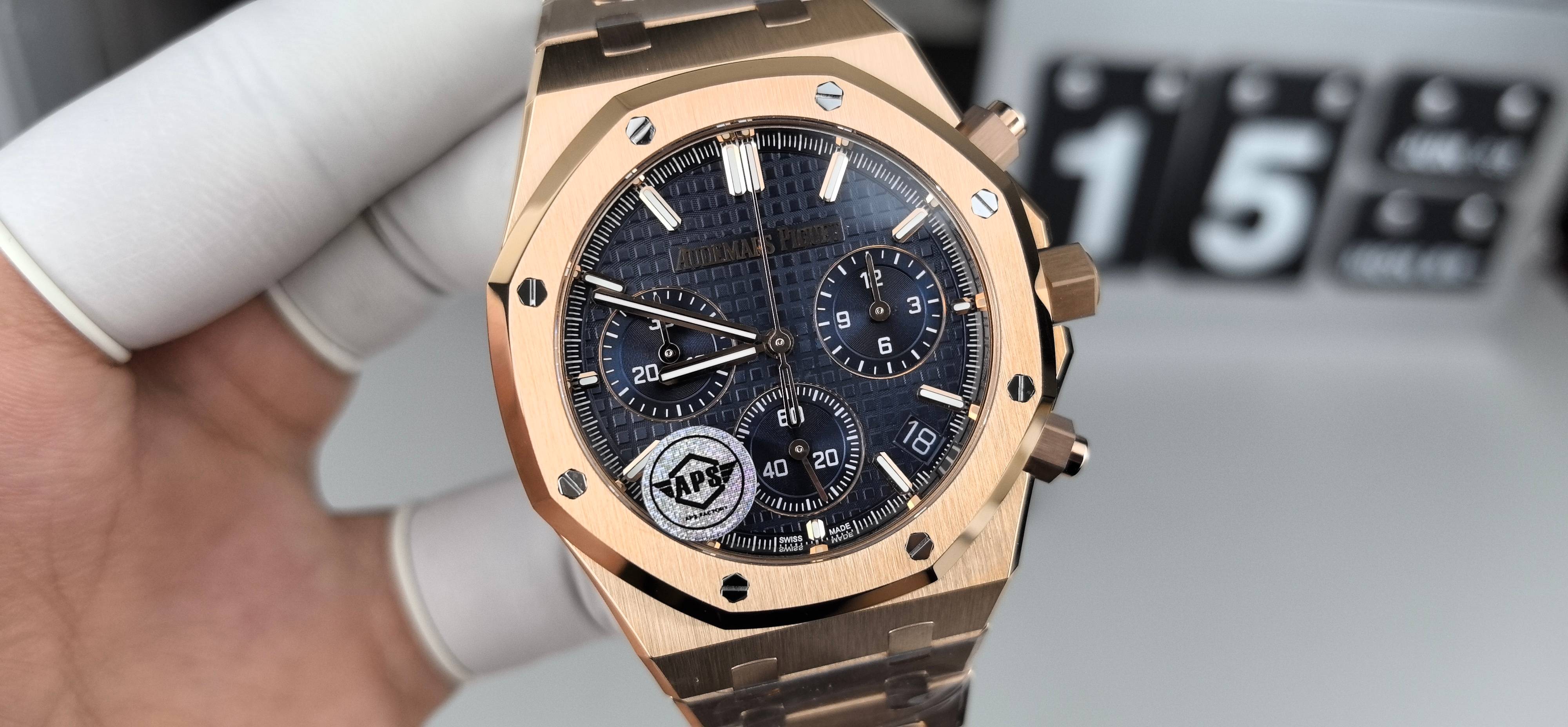 NO:389418,AS26240 rose gold blue,19860909AS26240玫金蓝,,Watch