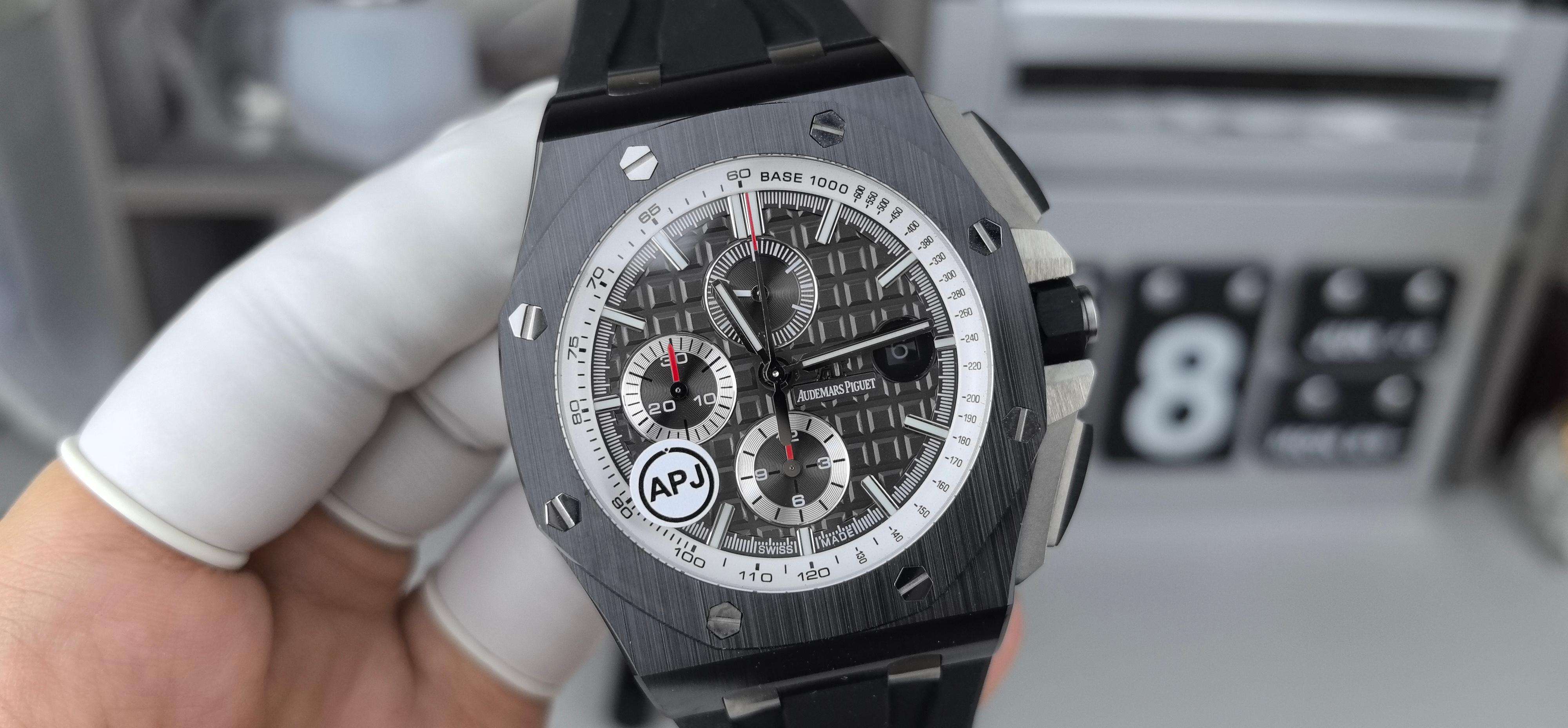 NO:391471,AJ26400 all black ceramic black red needle,19860909AJ26400全黑陶瓷黑面红针,,Watch