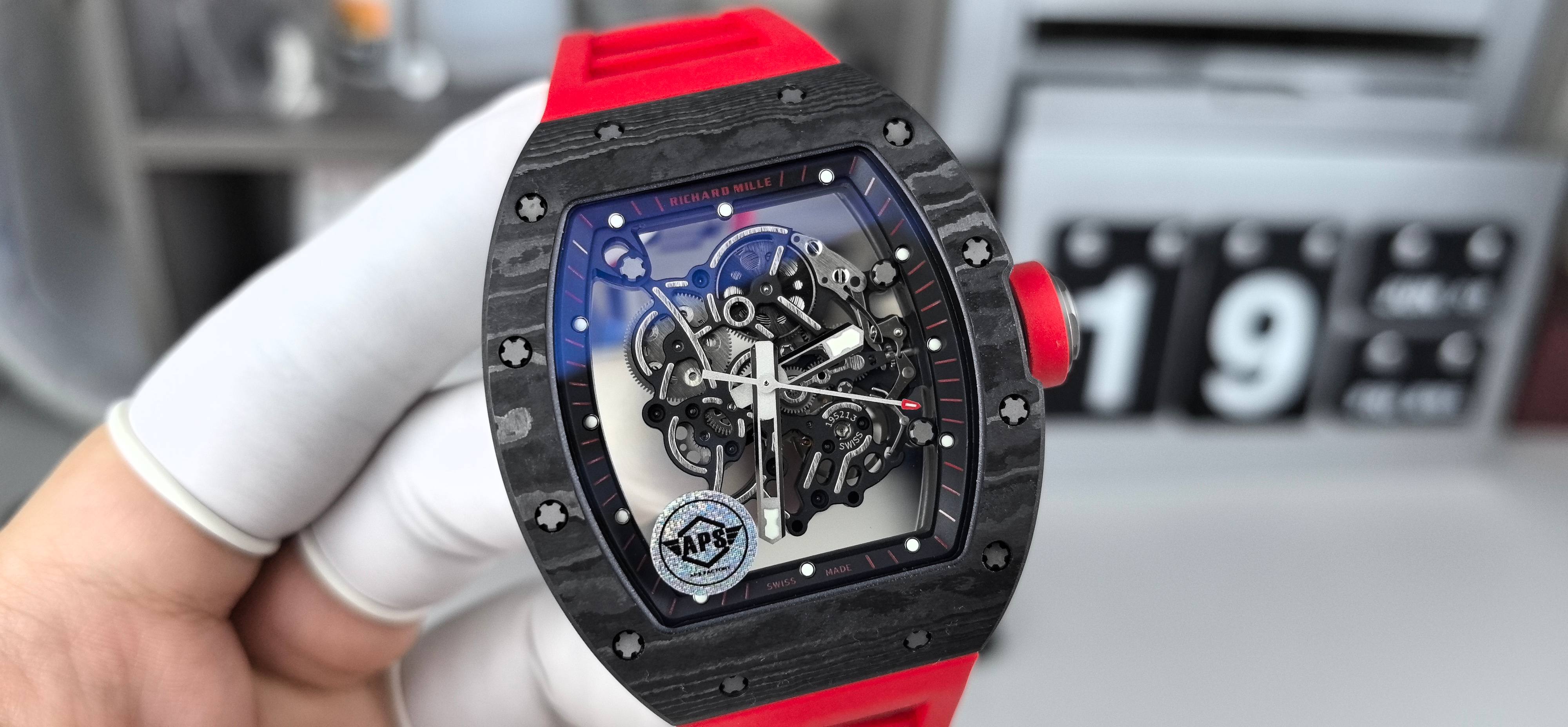 NO:391493,APS red and red titanium RM,19860909APS红红钛RM,,Watch