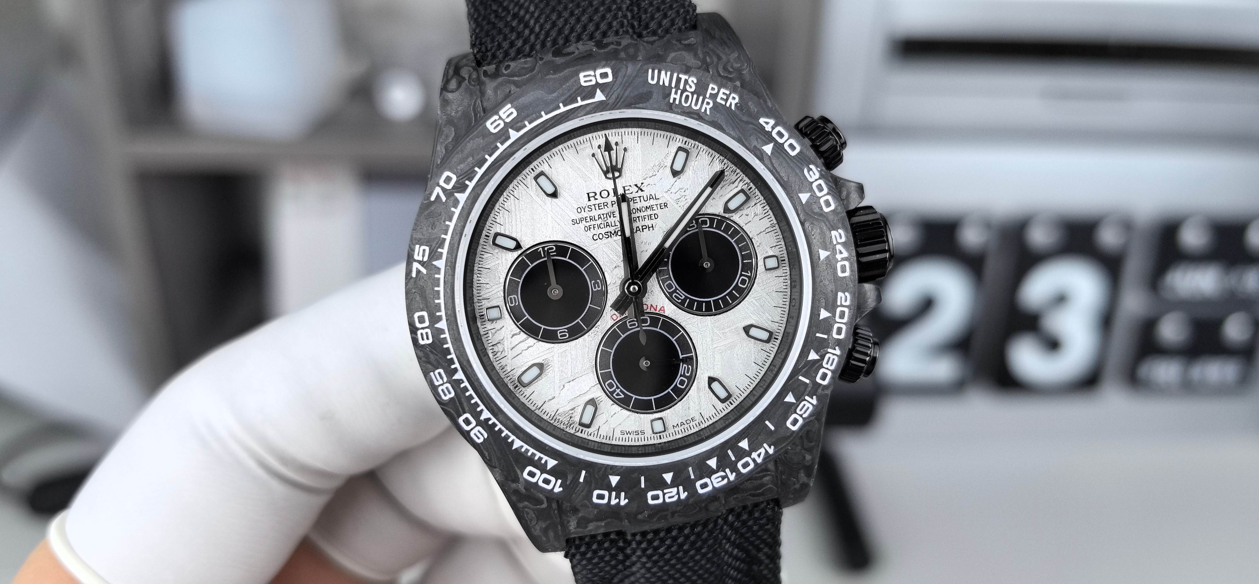NO:391531,N6 modified meteorite surface carbon fiber DIW Ditona,19860909N6改装陨石面碳纤维DIW迪通拿,,Watch
