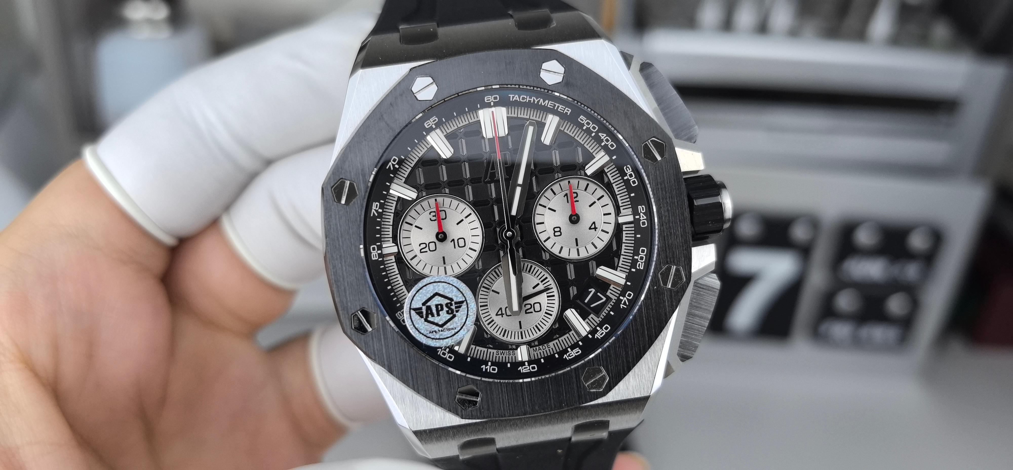 NO:391772,AS new product 26420 steel black ceramic, 4401 all-in-one machine, quick disassembly buckle,19860909AS新品26420钢黑陶瓷,4401一体机,快拆表扣,,Watch