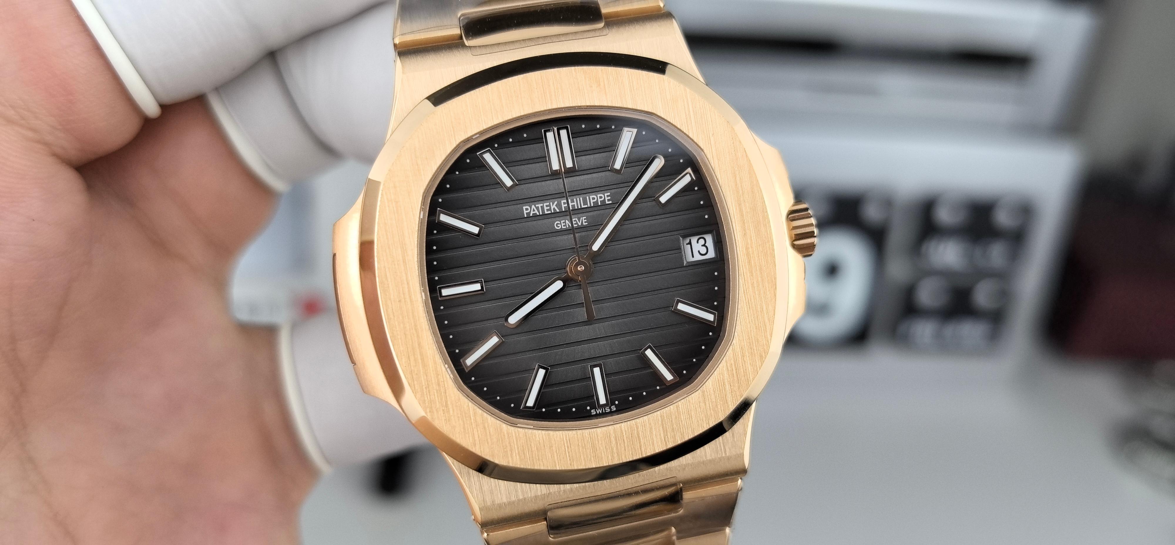 NO:389811,3K5711 Nautilus all rose gray surface,198609093K5711鹦鹉螺全玫灰面,,Watch