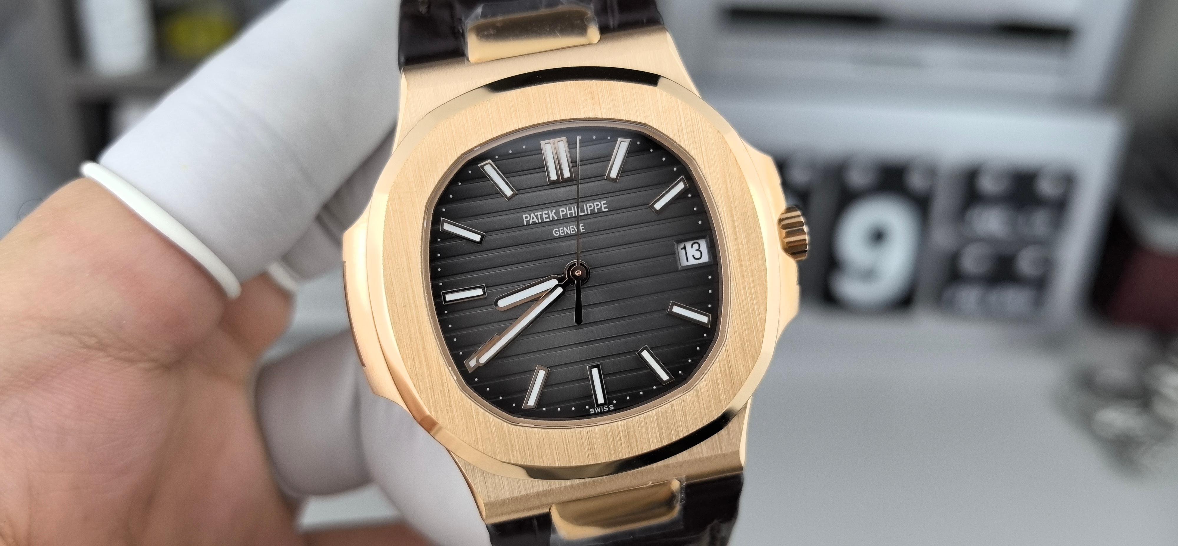 NO:389815,3K5711 Nautilus all rose grey skin,198609093K5711鹦鹉螺全玫灰皮,,Watch