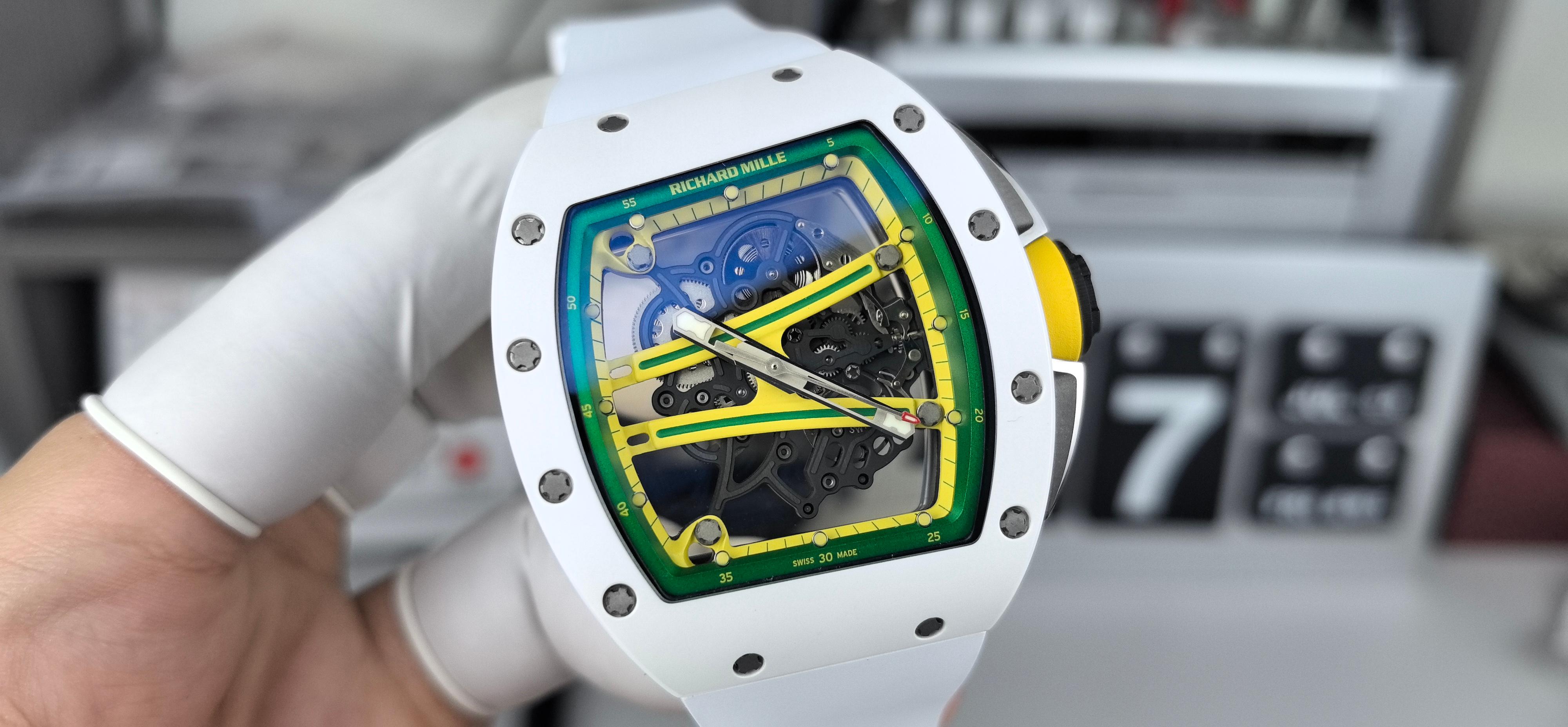 NO:394619,ZG custom 61-01 white and green track, Vaucher movement, imported CNC custom shell, imported rubber belt, imported buckle movement can be identified, fake bags are returned,19860909ZG定制61-01白绿轨道,Vaucher机芯,进口CNC定制壳,进口橡胶带,进口扣子 机芯可以鉴定,假的包退,,Watch